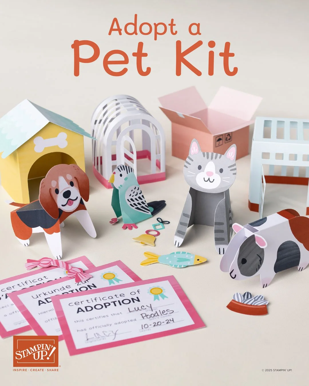 Adopt a pet kit by Stampin' Up!