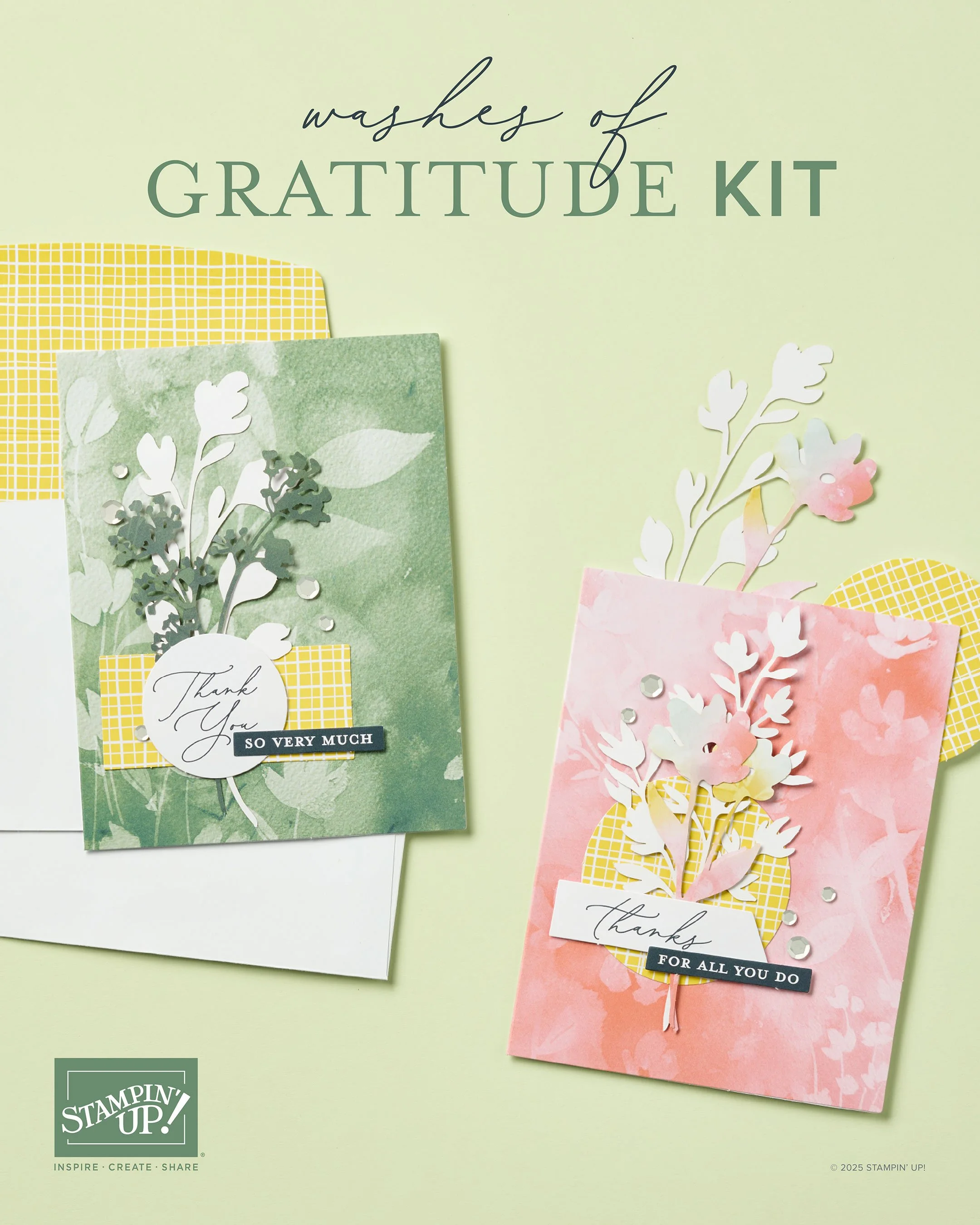 Washes of Gratitude Kit: Easy Handmade Thank You Cards Anyone Can Make