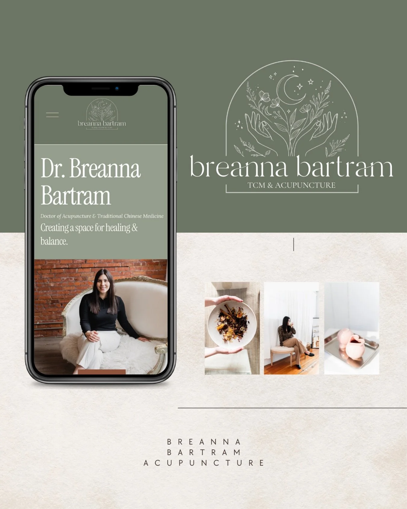 This site was such a dreeeeam to create. Soft greens, neutrals, everything about Breanna and her practice is beautiful inside and out. 

@drbreanna.acu - for all your tcm and acupuncture needs. 🫶🏻

An online presence is a crucial component of your 