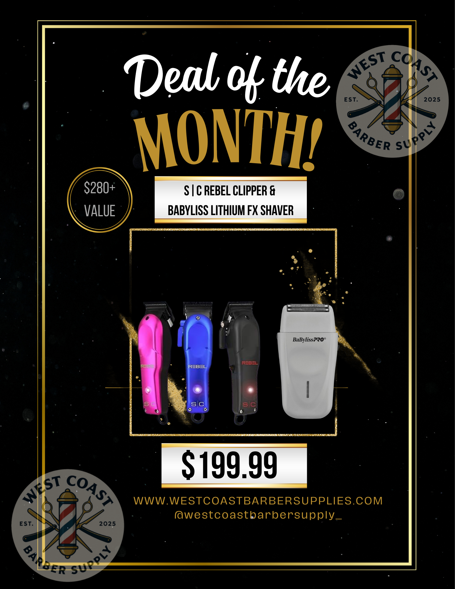 S|C Rebel Clipper & BaByliss Lithium FX Shaver