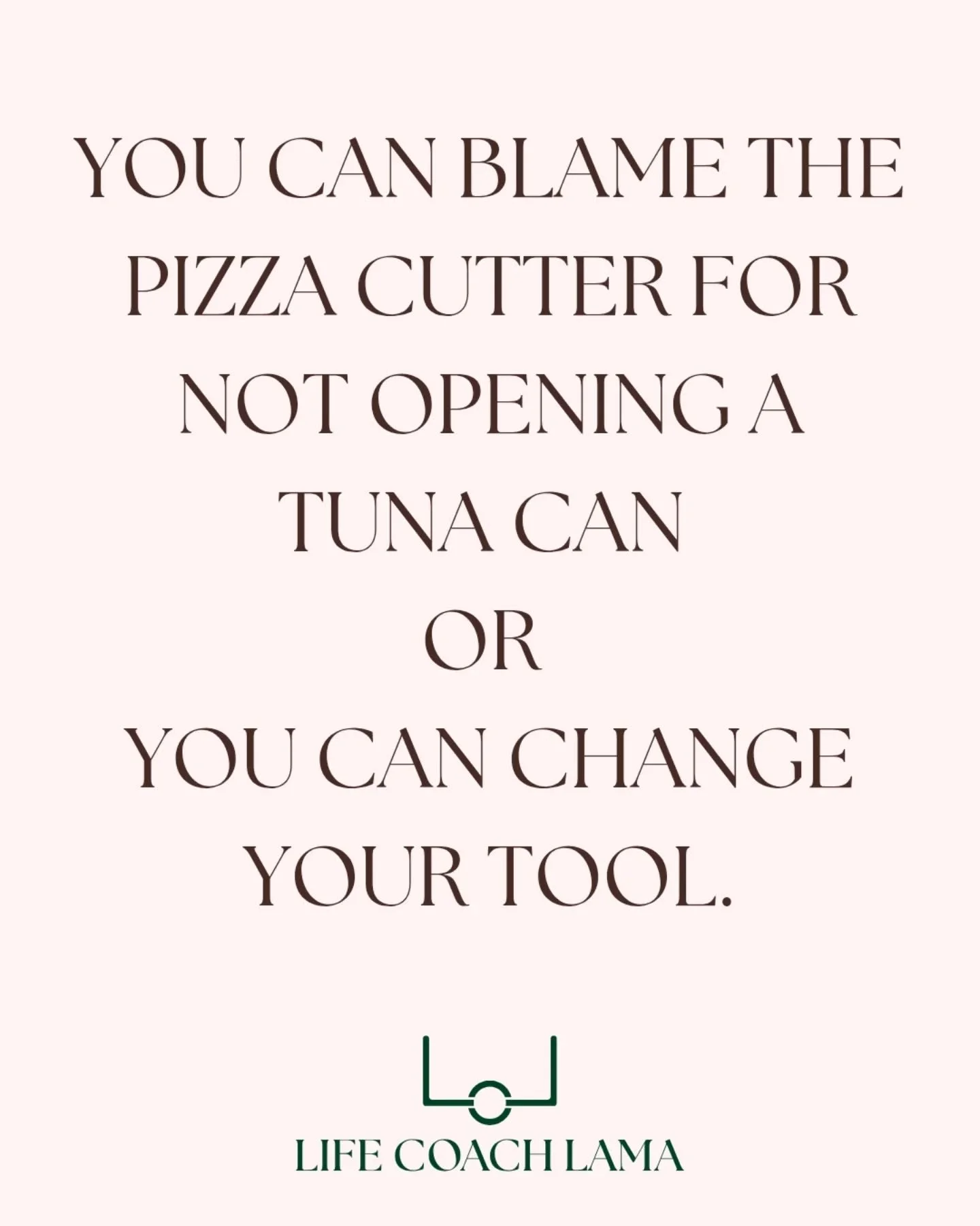 A pizza cutter isn’t bad, broken, or useless - it’s just not for tuna. 
 
And you?
You’re not too sensitive. Too intense. Too analytical. Too emotional.
You’re likely using the right trait… for the wrong ‘job&rsq