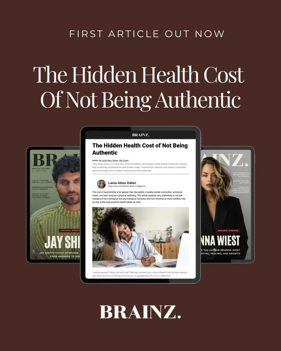 My first article is published, and it’s about authenticity…