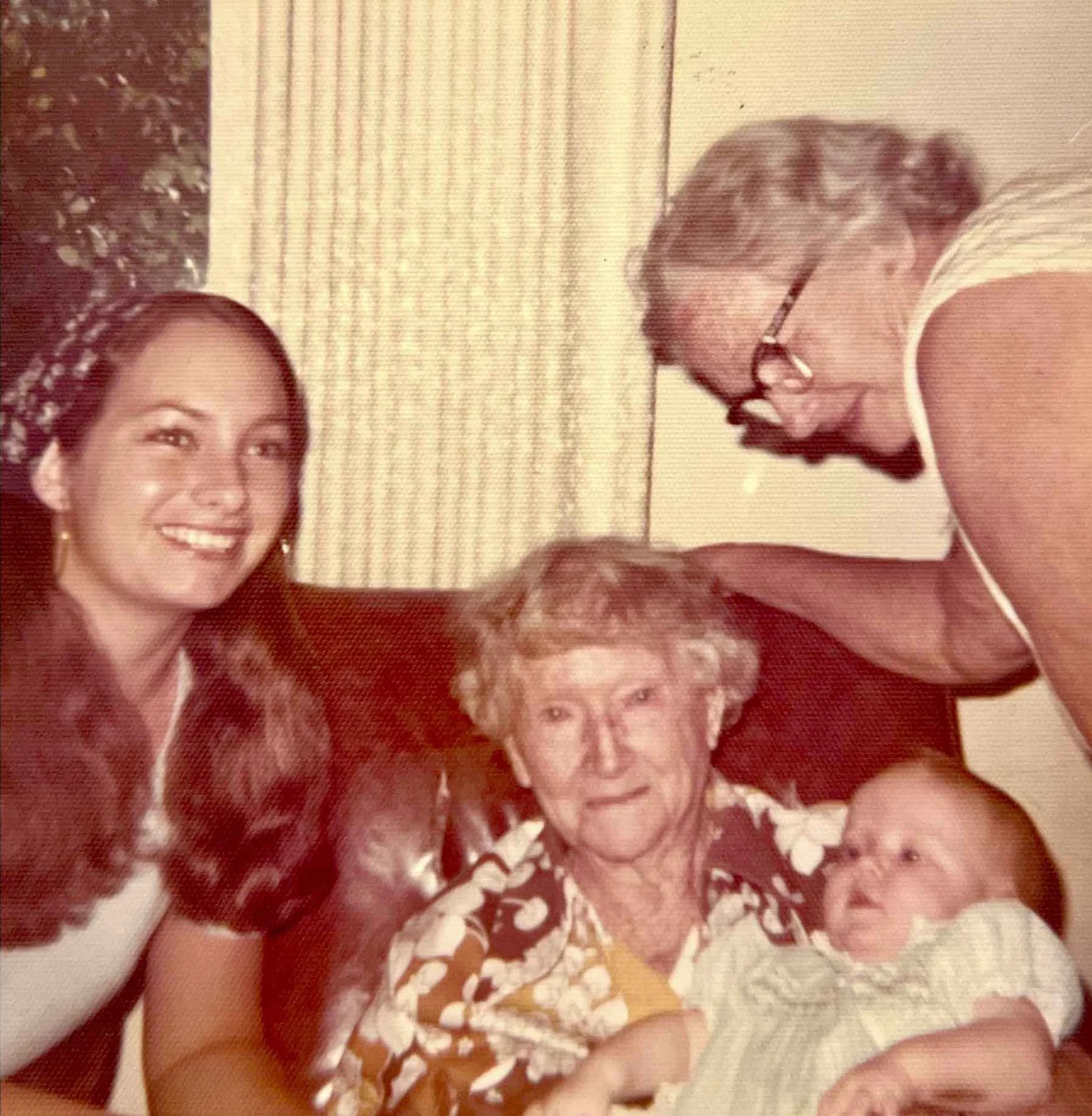 September 1973 - Jeni, Aunt Denise, Grandma Watson and Grandma Purcell