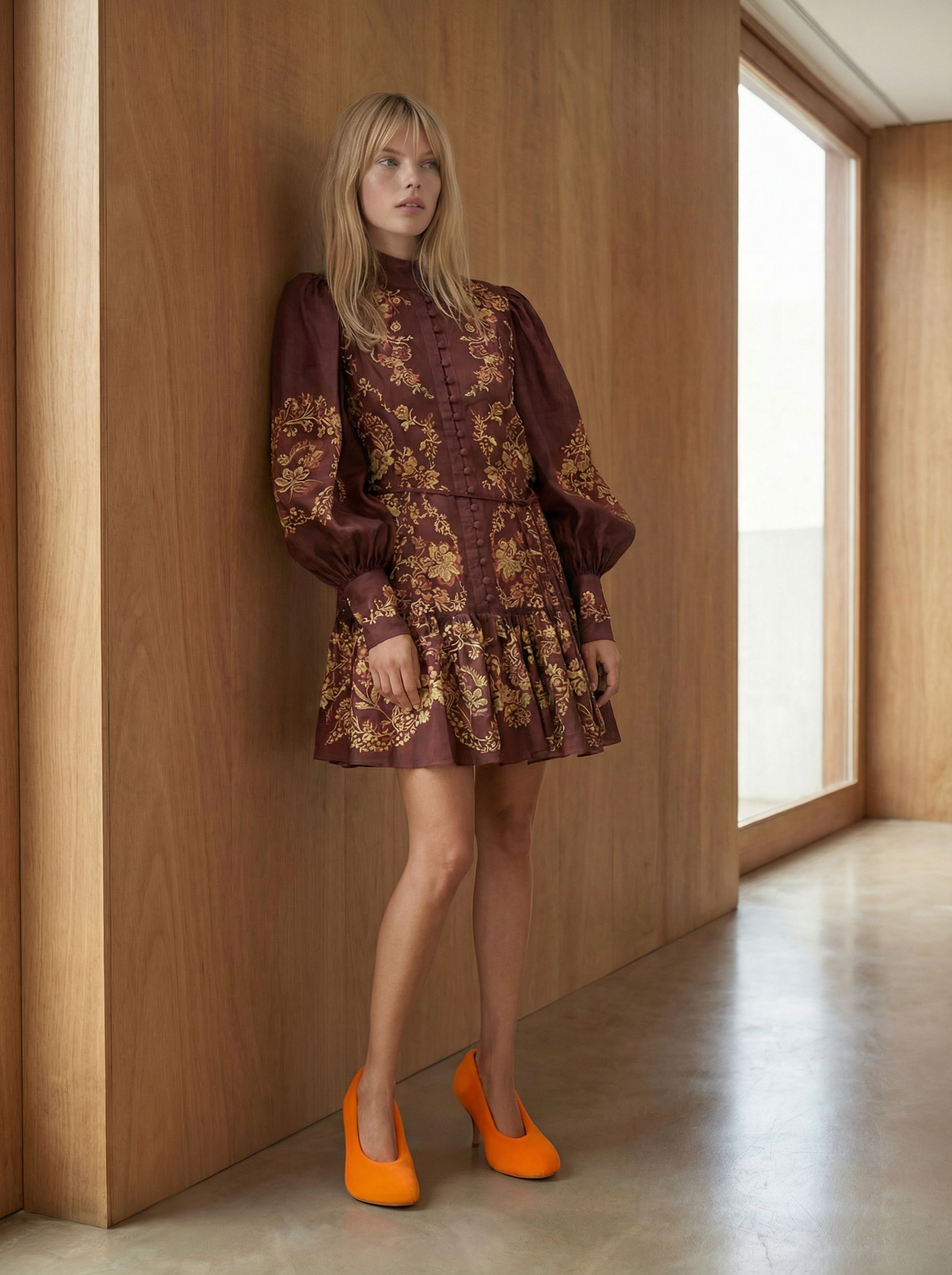 Alemais Seraphina Belted Mini Shirtdress