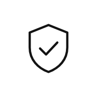Shield with a check mark icon
