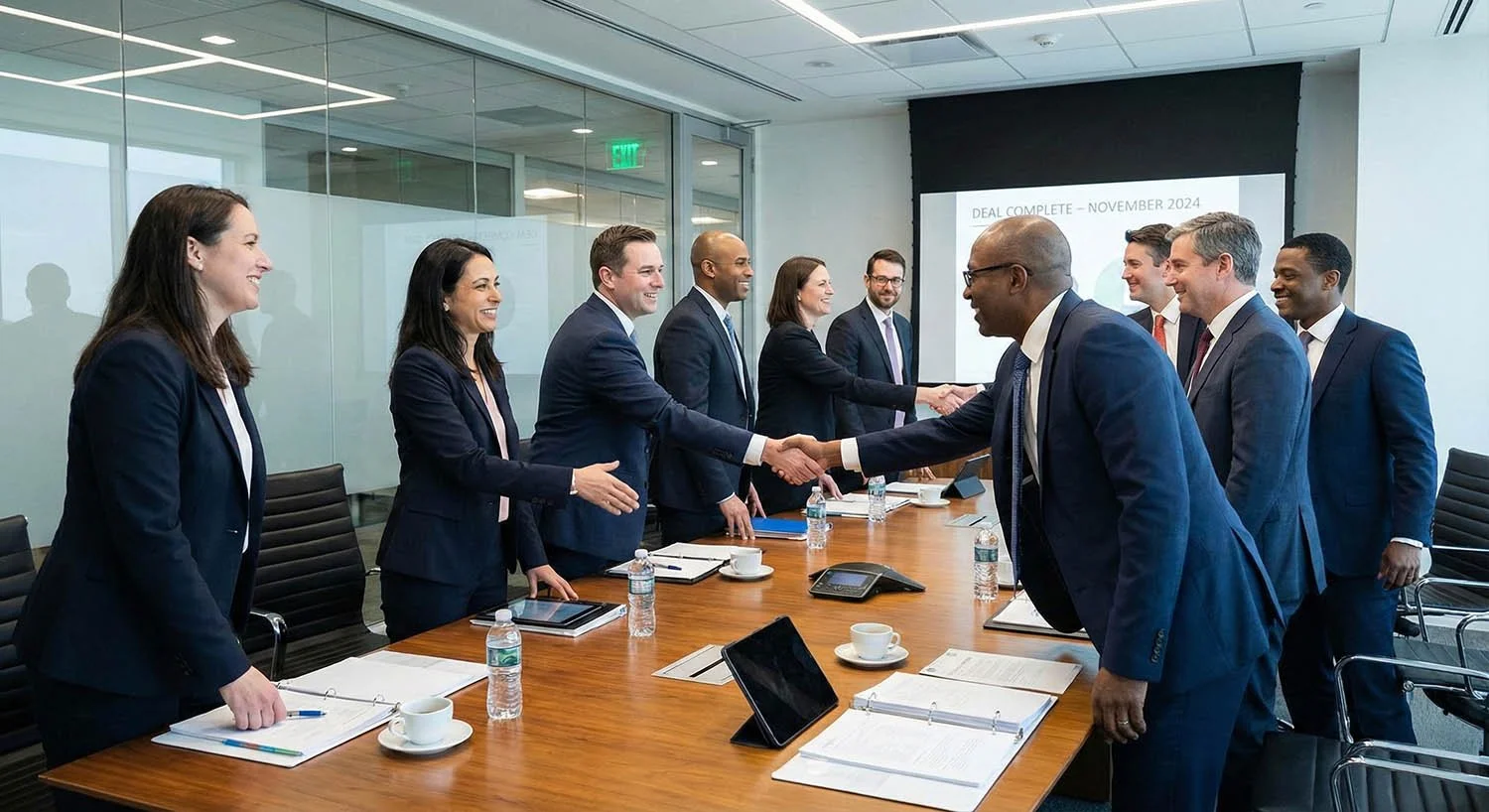 Sales video production crew filming B2B sales video