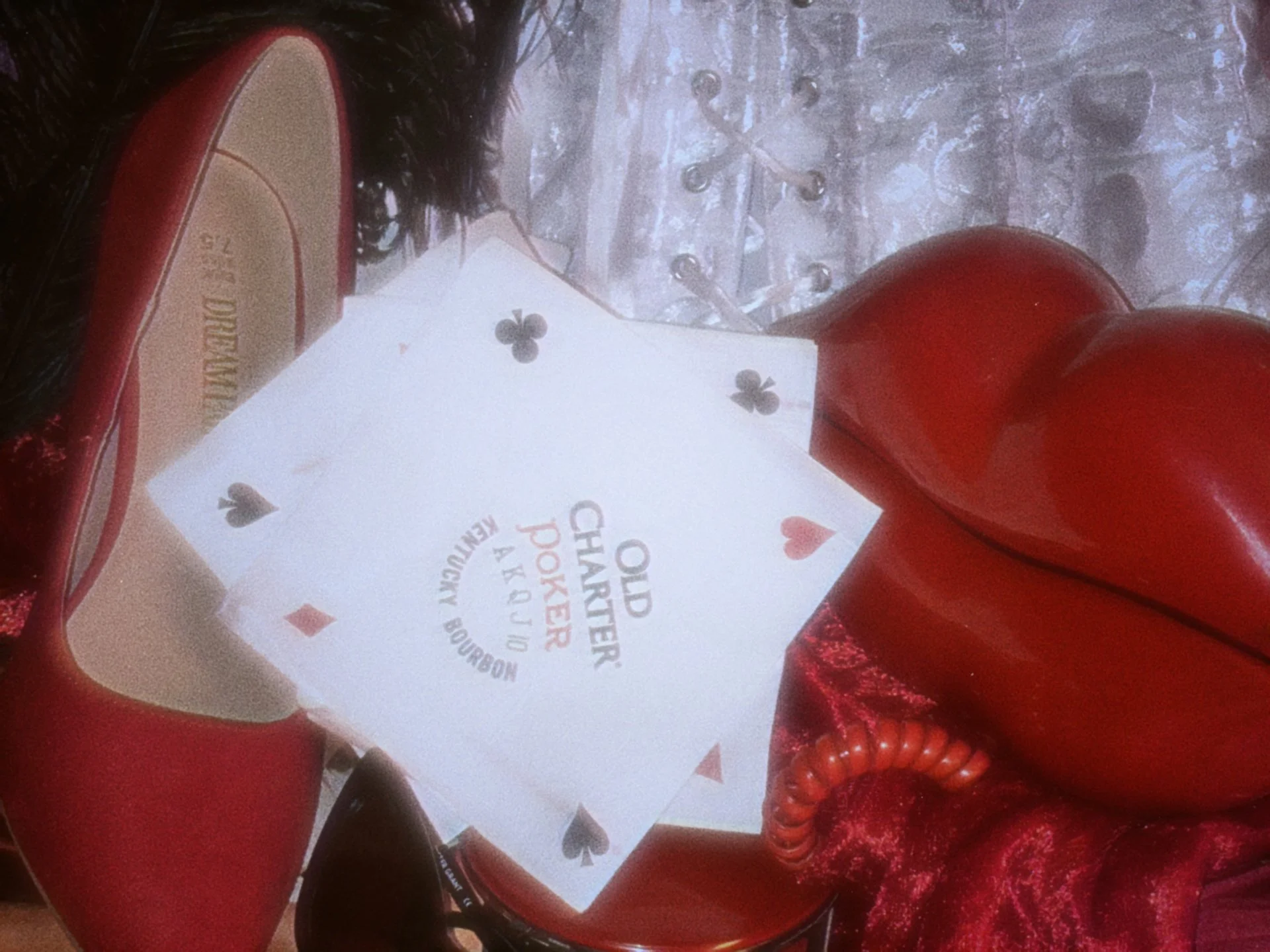 Vintage Poker Casino Style Bar Cart Napkins