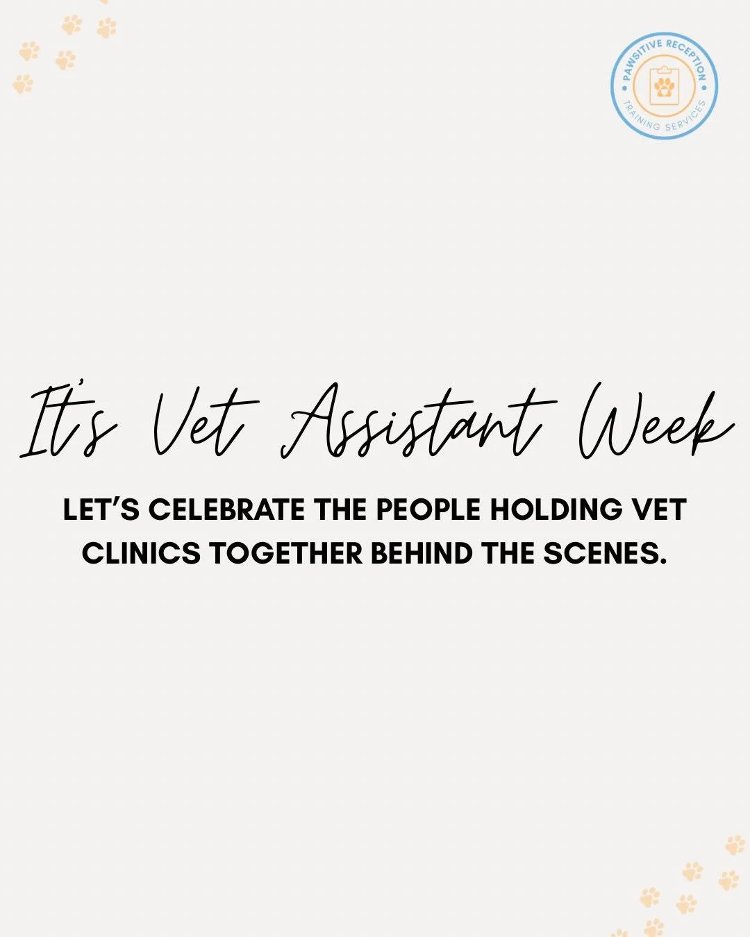 To every vet assistant: thank you.
For the restraint holds, the late-night cleanups, the emotional support, the monitoring, the teamwork, and the thousand little things nobody notices until you&rsquo;re not there.

Vet medicine doesn&rsquo;t function
