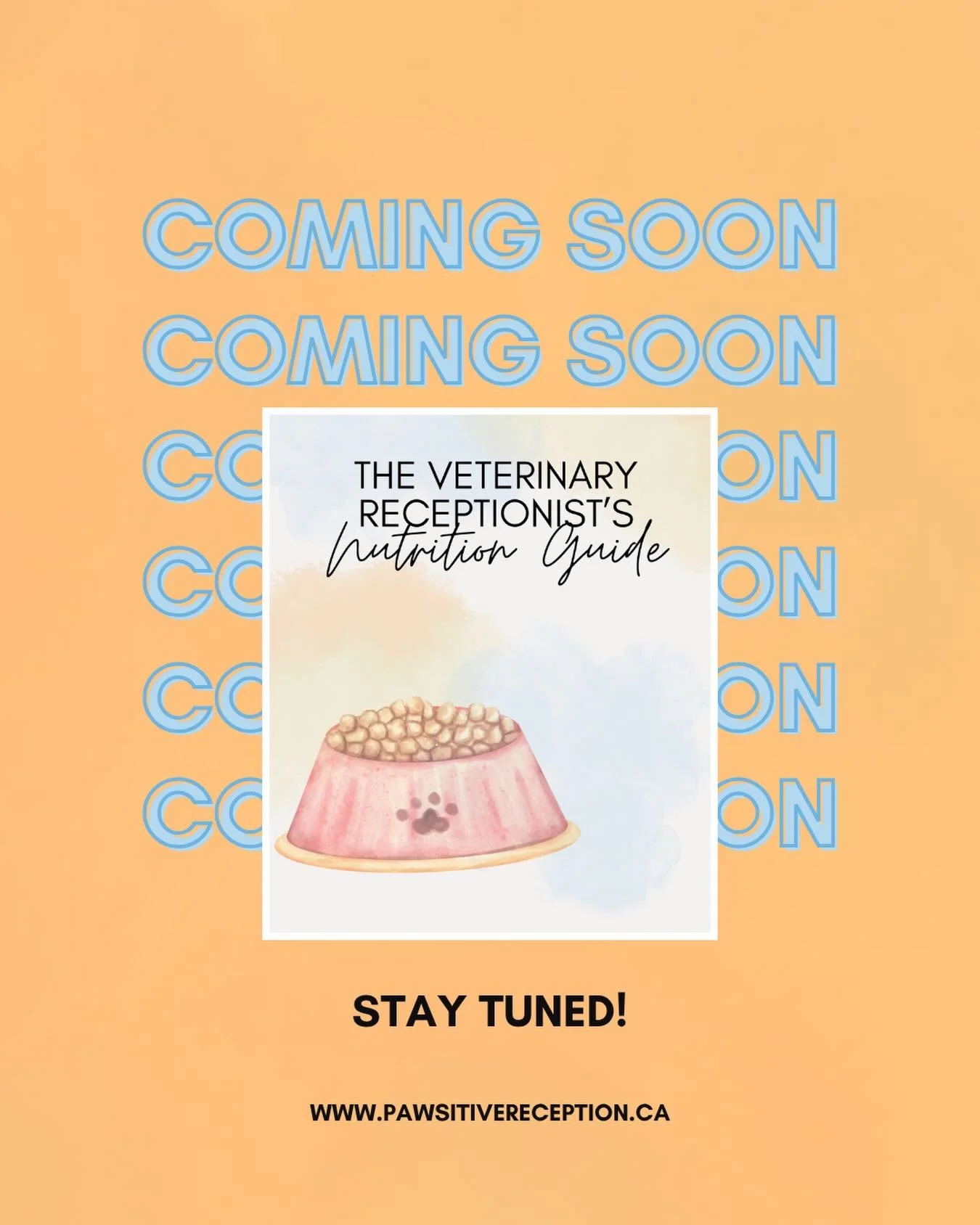 I&rsquo;m excited to announce my newest guide coming soon: The Veterinary Receptionist Nutrition Guide.

Inside, you&rsquo;ll find common therapeutic diets thoughtfully broken down with:
🐾 Who they&rsquo;re used for 
🐾 How the diet works 
🐾 Client