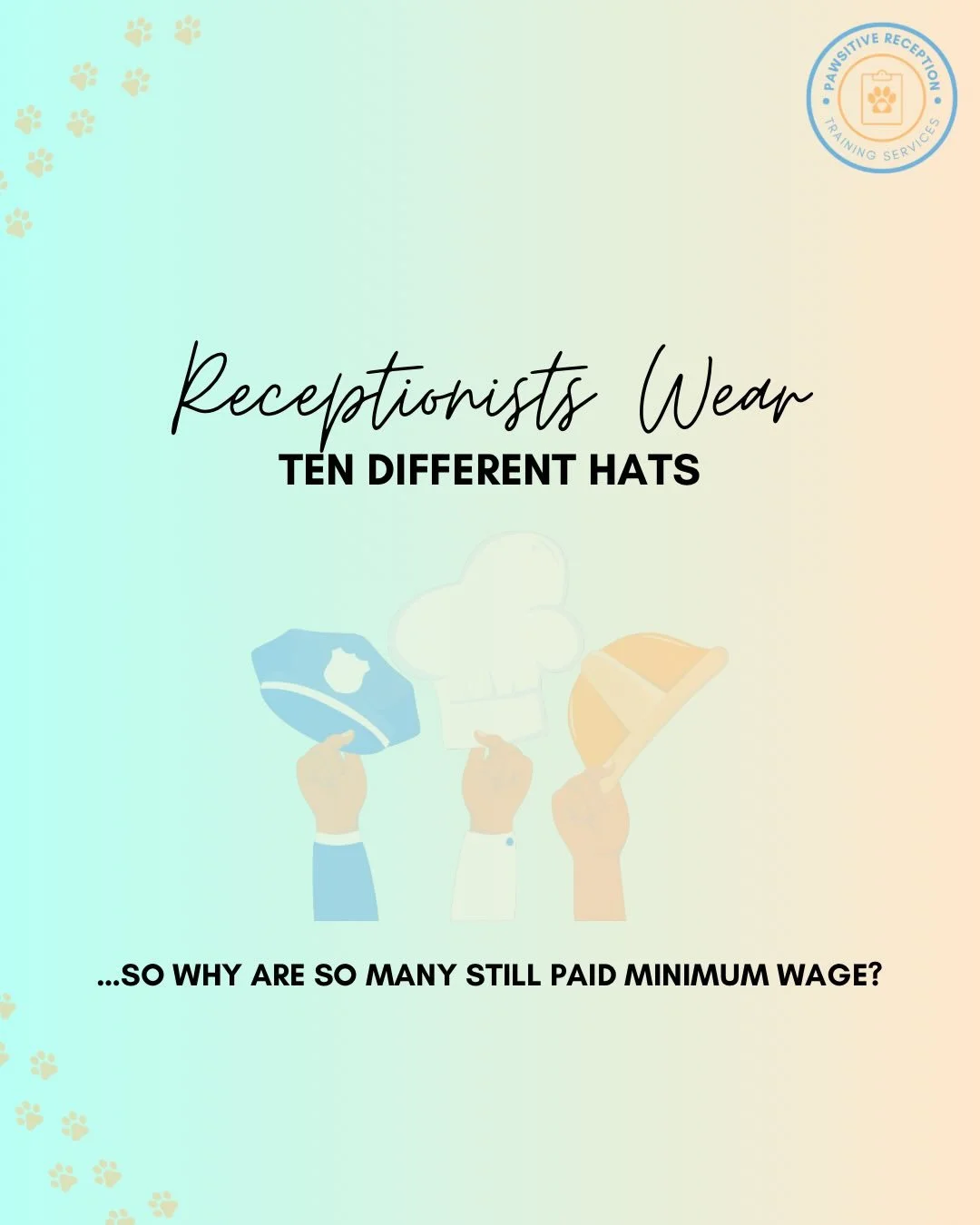 The conversation around veterinary receptionist wages makes people uncomfortable, but it matters.

This role requires communication skills, medical knowledge, multitasking, emotional intelligence, conflict resolution, and constant adaptability.

Rece