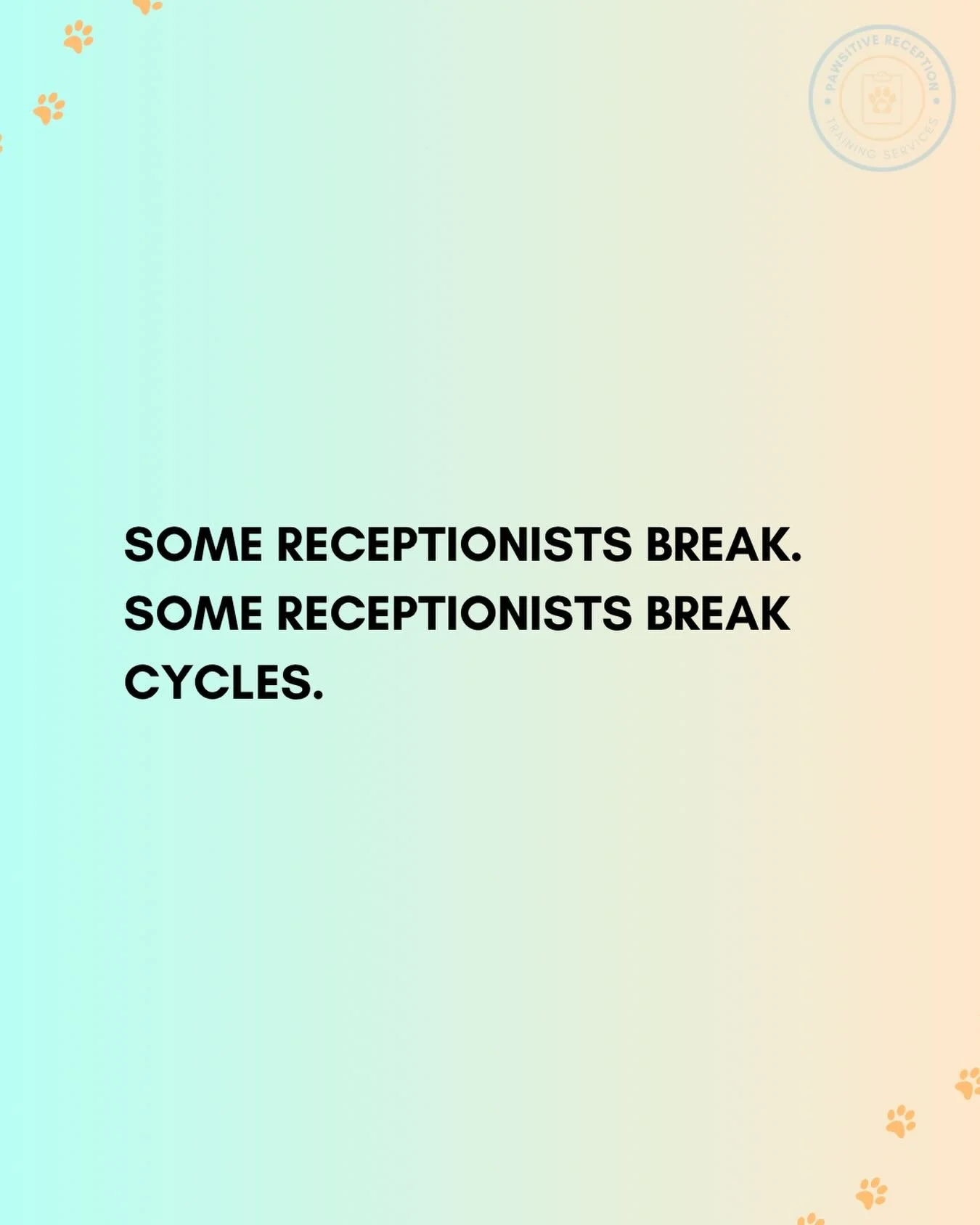 Breaking cycles looks like:
Choosing kindness when bitterness would be easier. 
Setting boundaries without guilt. 
Refusing to normalize burnout. 
Supporting coworkers instead of competing with them. 
Learning to speak to yourself with the same compa