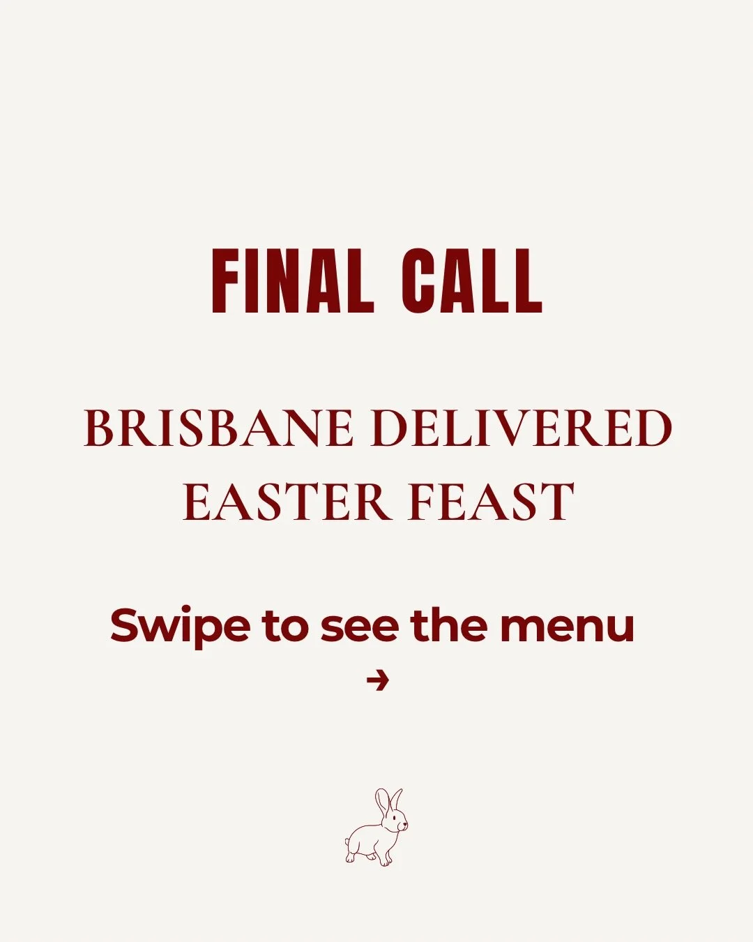Spend Easter with your family, not in the kitchen 🐰🐣

Our Brisbane Easter catering orders are nearly closed!

No last-minute supermarket run, no juggling oven timings, and no spending half the day tied to the kitchen while everyone else relaxes.

J