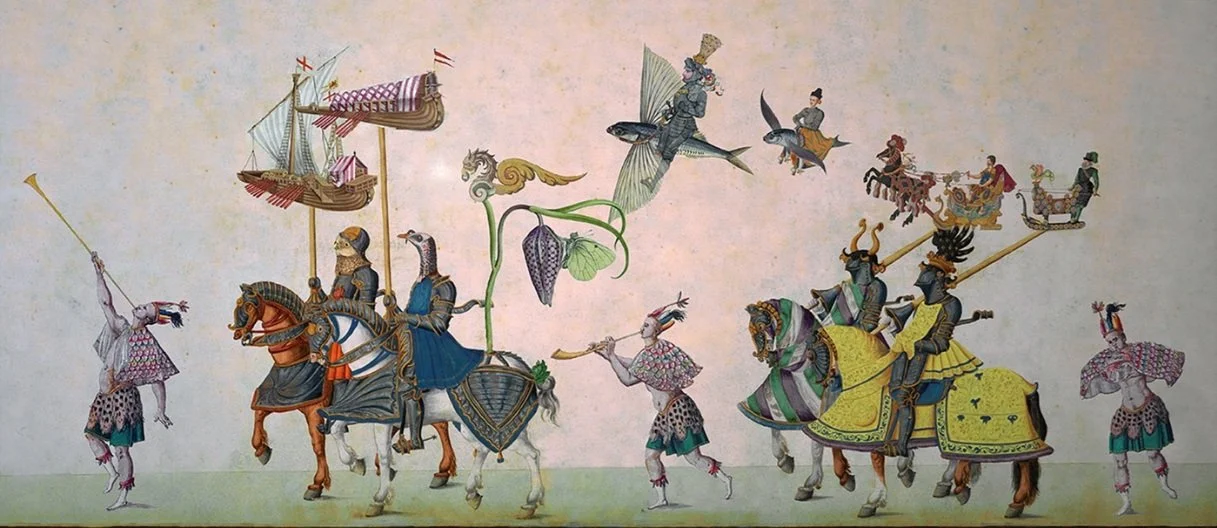 Knights. The Triumph. 2022. A series of 14 digital collages