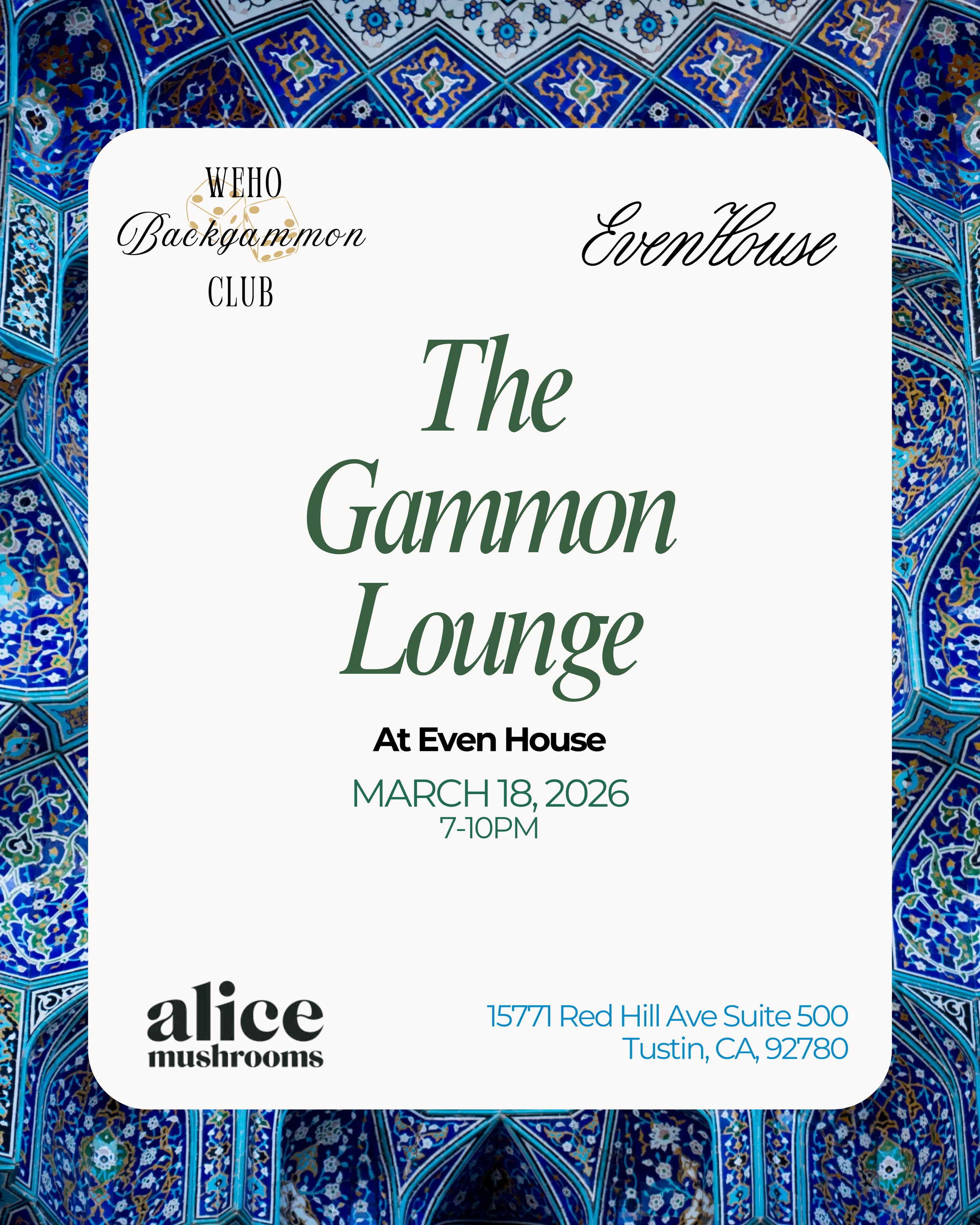 The Gammon Lounge x Even House Orange County (March 18)