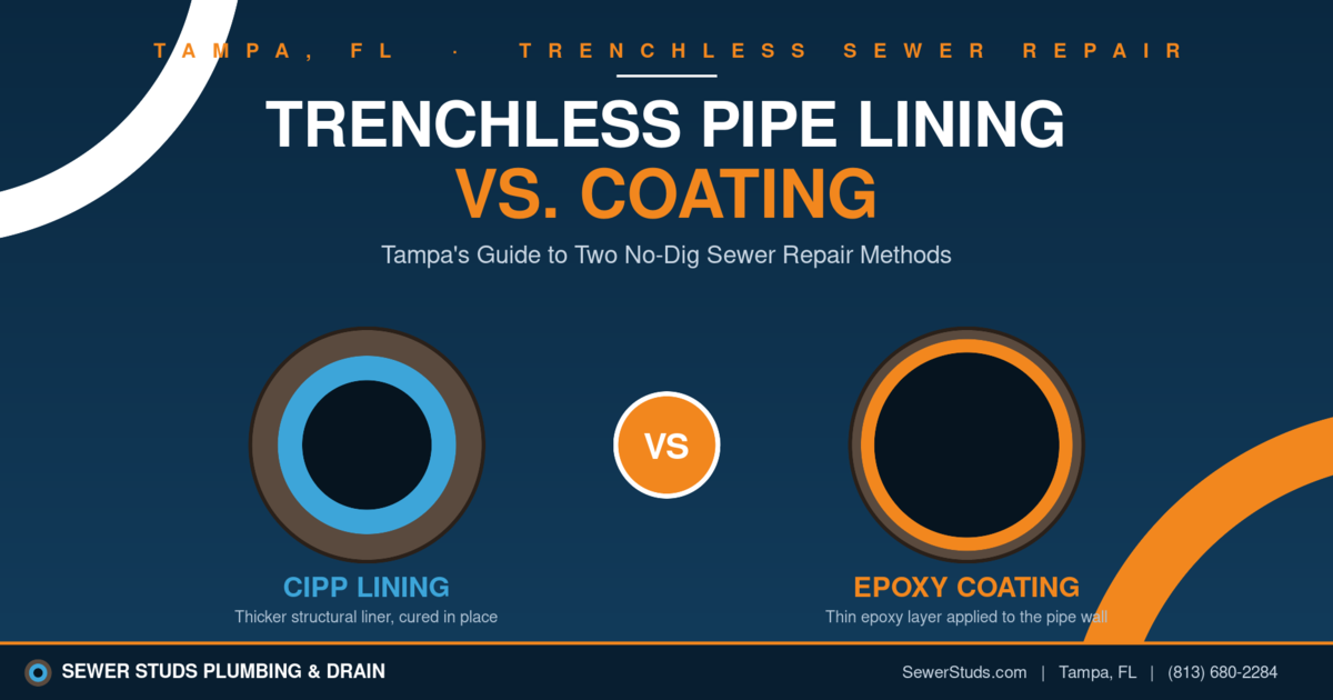 Trenchless Pipe Lining vs Coating in Tampa: How to Choose