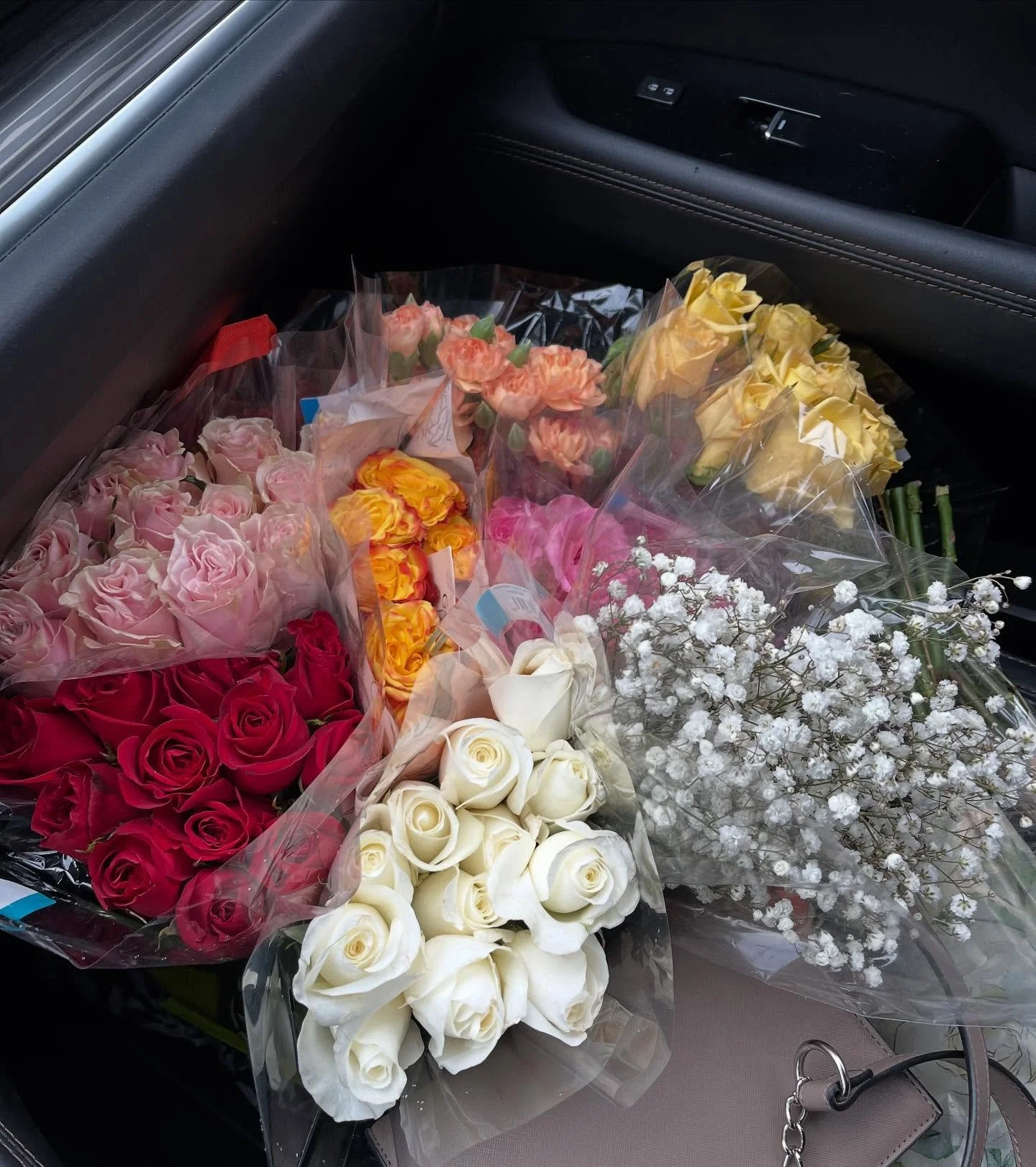 #ThrowbackThursday to floral photoshoots and filling my front seat with these beautiful botanicals 💐 

#productphotographer #contentcreator #digitalmarketer
