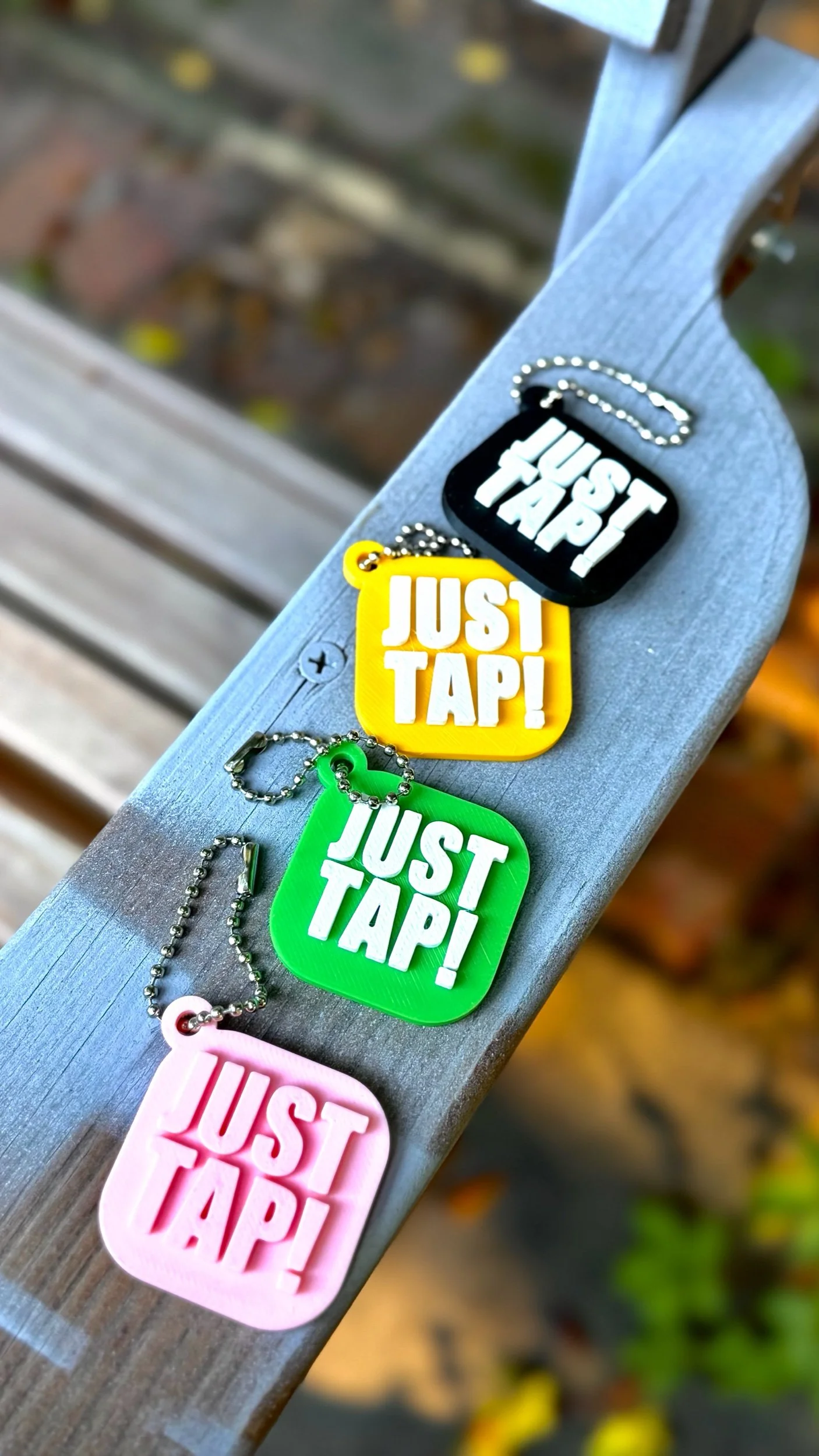 JUST TAP! V1 NFC Enabled URL Keychain