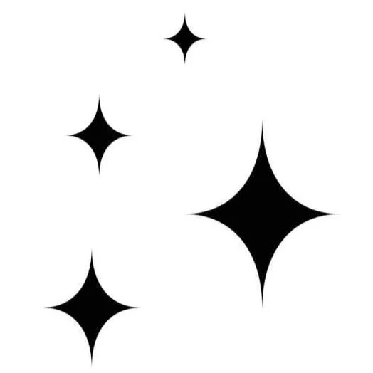 Mid-century starburst design symbolizing magical, clean, and safe foam