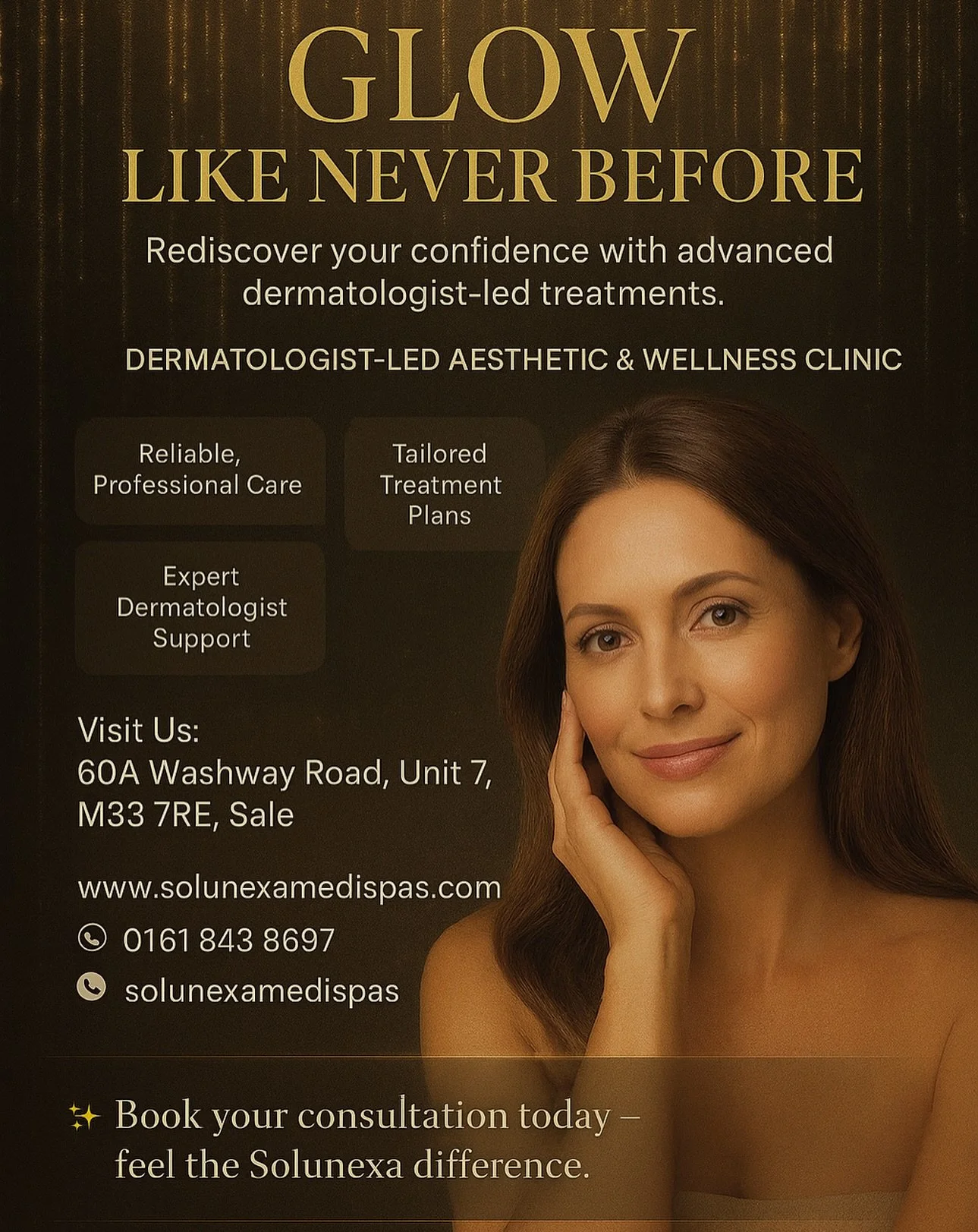 ✨ Real talk: You can&rsquo;t glow if you&rsquo;re running on empty.
Your skin shows everything: stress, late nights, burnout.
So pause. Breathe. Reset. Then let us help you bring back that Solunexa glow. 💫

Our MPulse Infrared Sauna with Red Light T