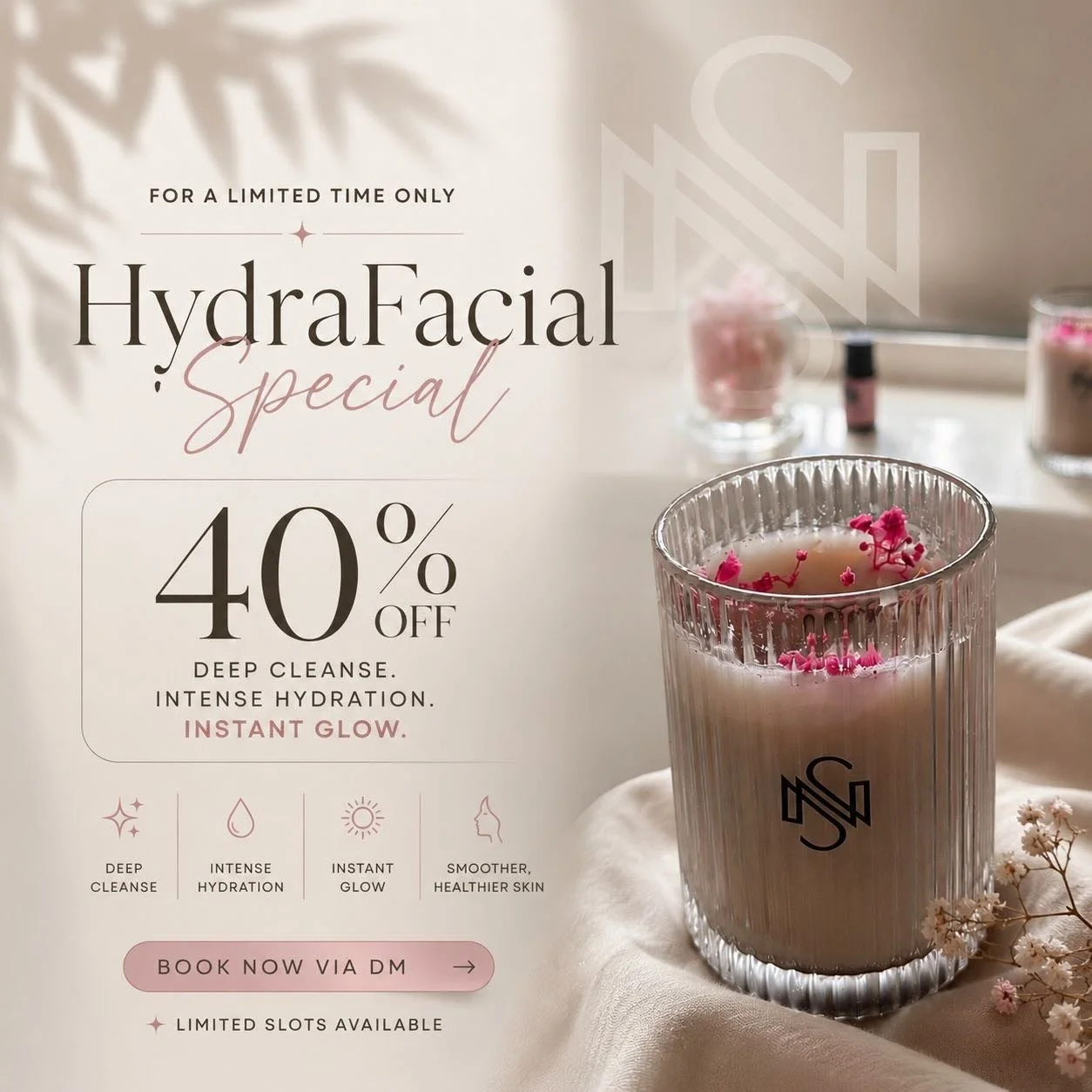 We&rsquo;re excited to share that Hydra facial is now up to 40%off for a month .give your skin the deep cleansing, hydration, and instant glow it truly deserves.
At Solunexa Medispa, our treatments are performed with care and expertise under the supe