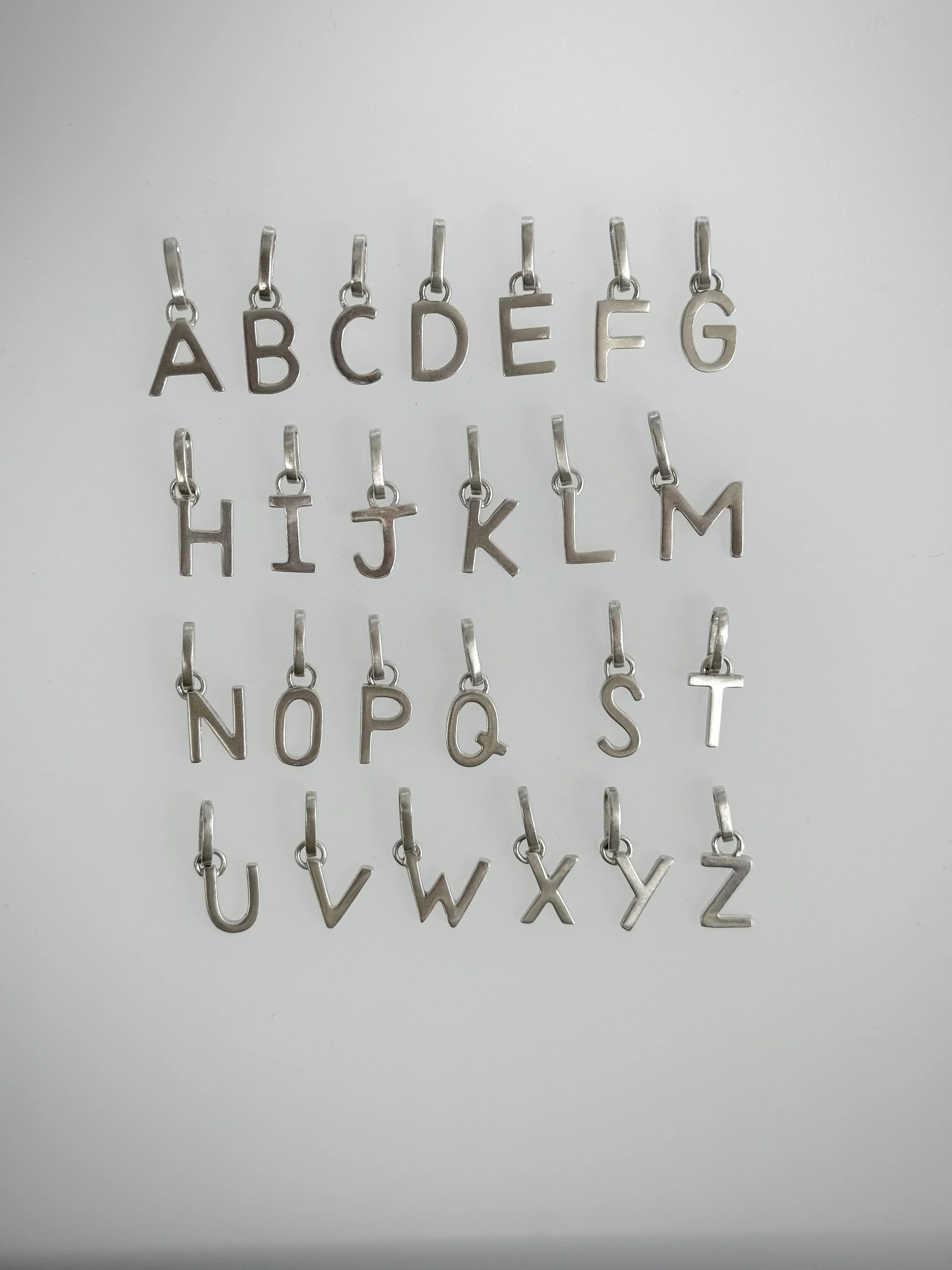 Capital Letter Pendants — A-Z