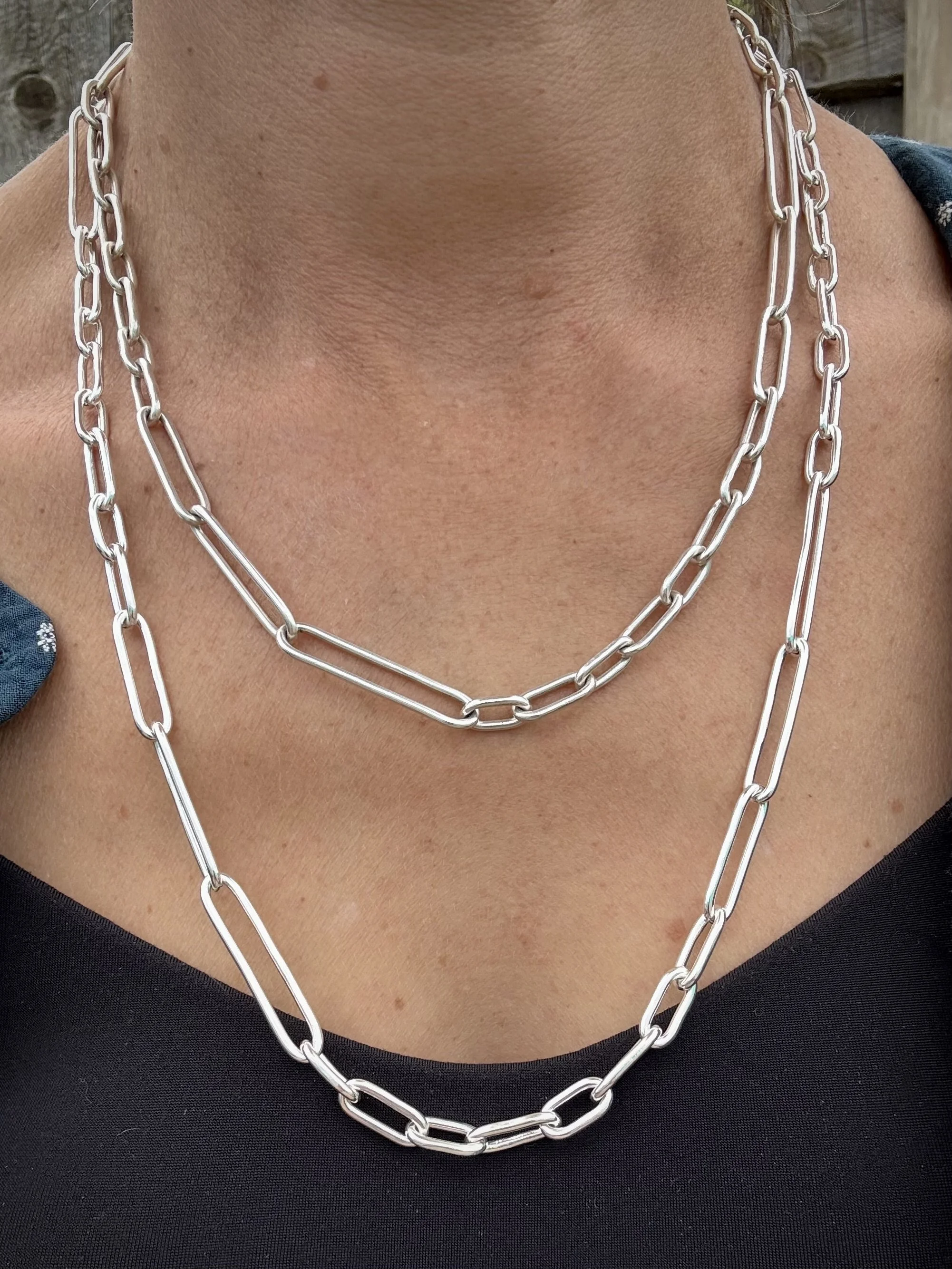 Heavy-Gauge Gradient Chain – Sterling Silver