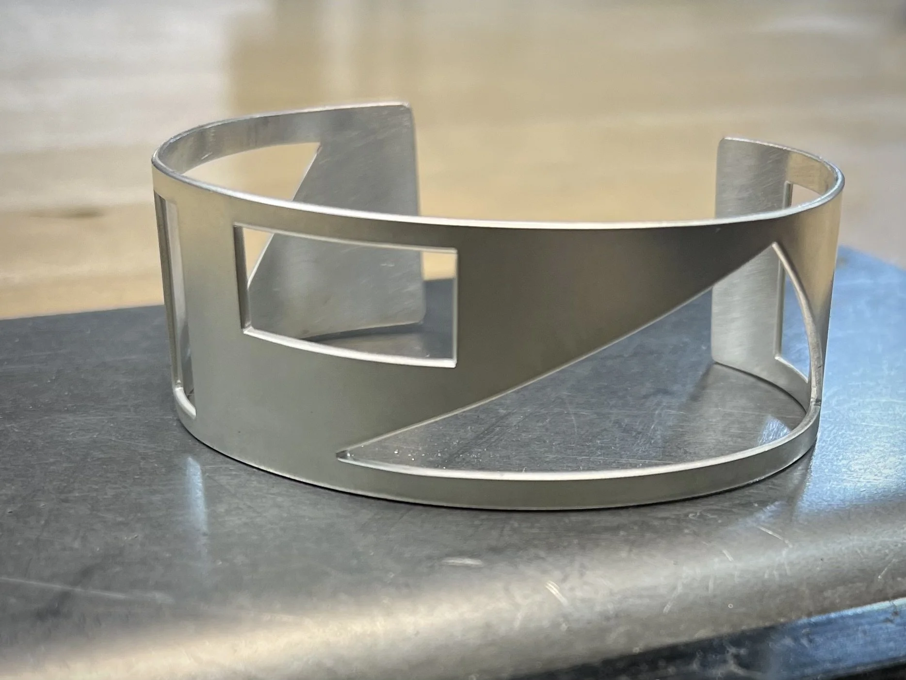 Negative Shapes Cuff – Triangles and Rectangles