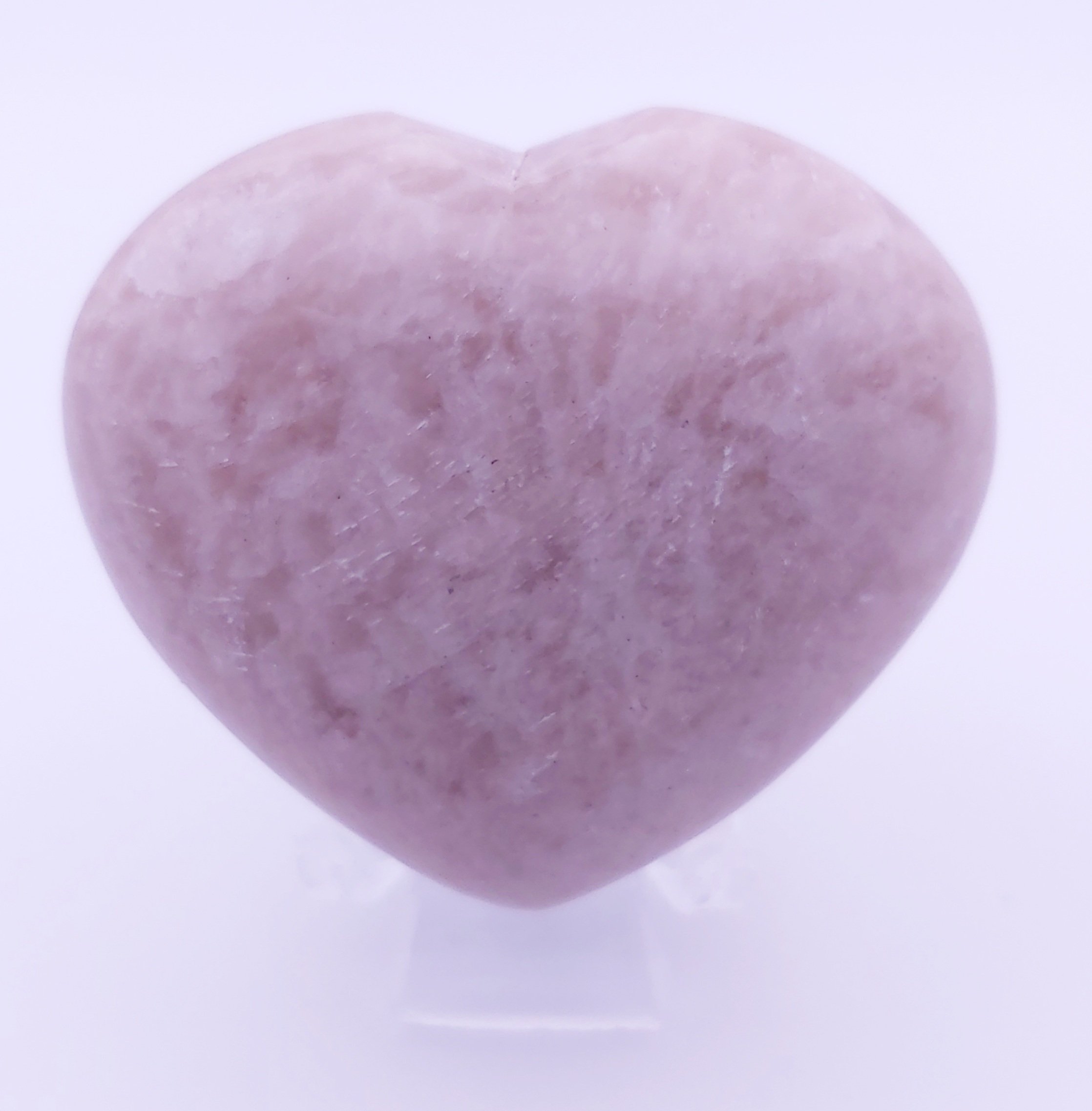 Peach Moonstone Heart