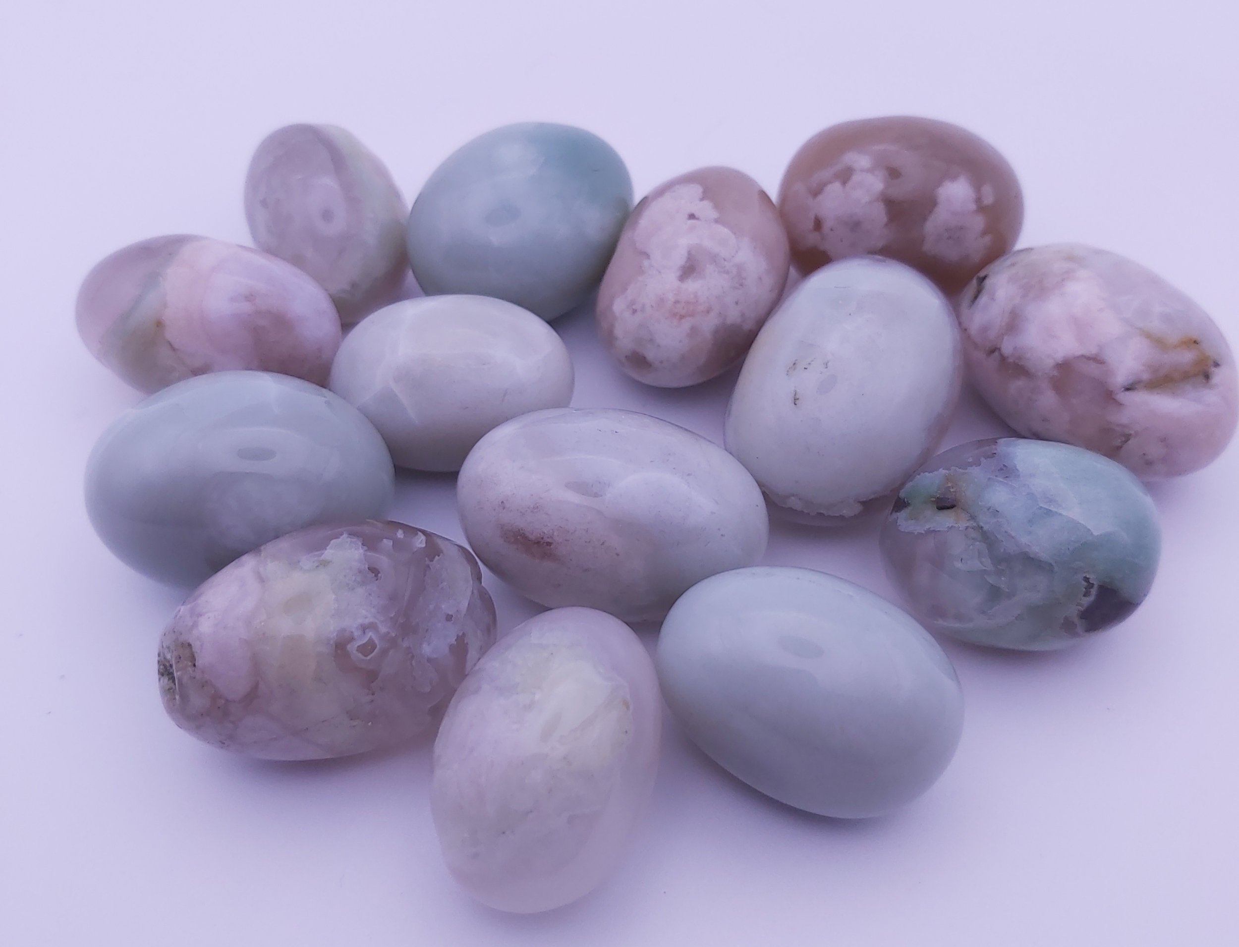 Green Flower Agate
