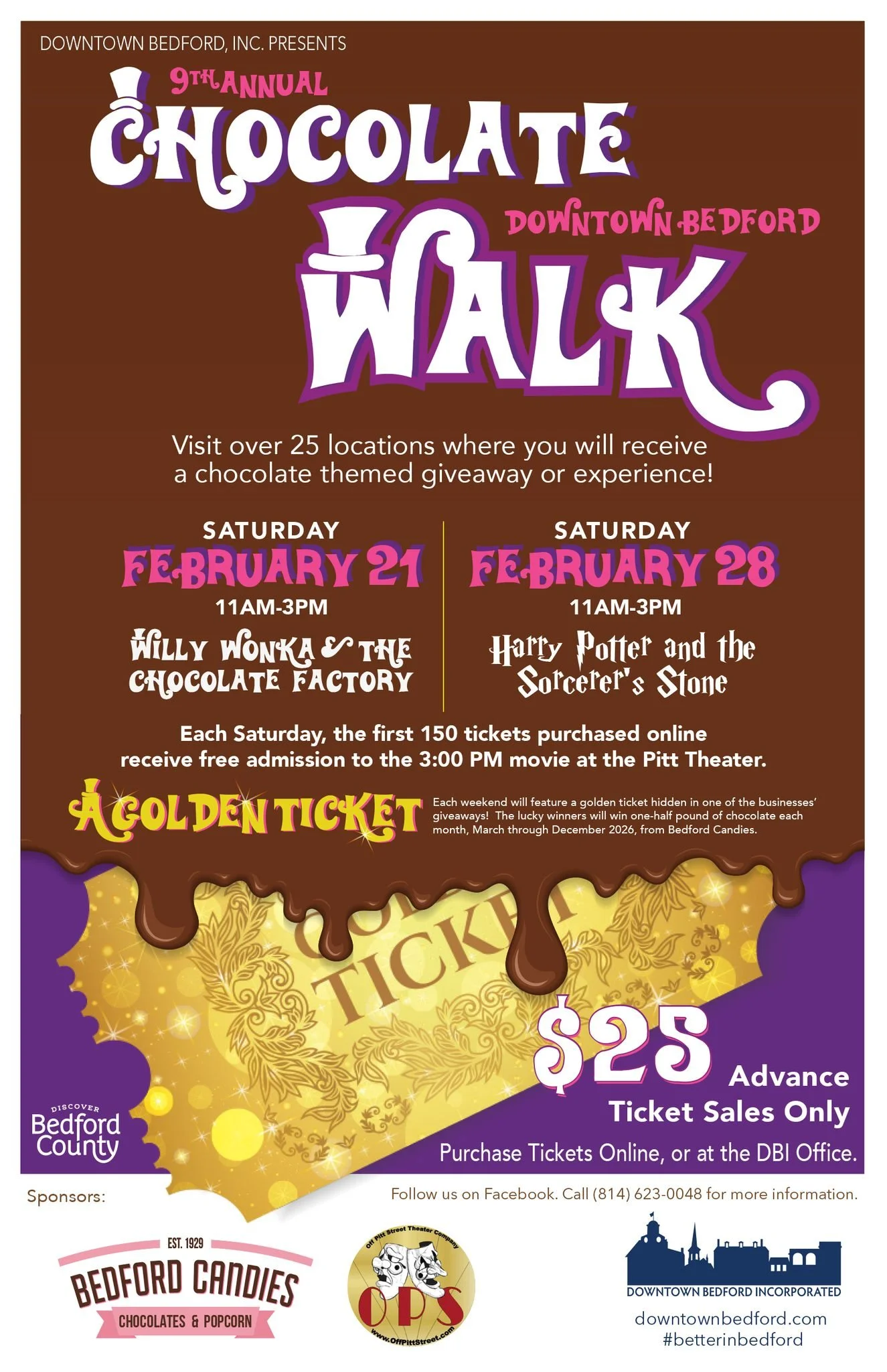 Downtown Bedford, Inc. 9th Annual Chocolate Walk Weekend 2