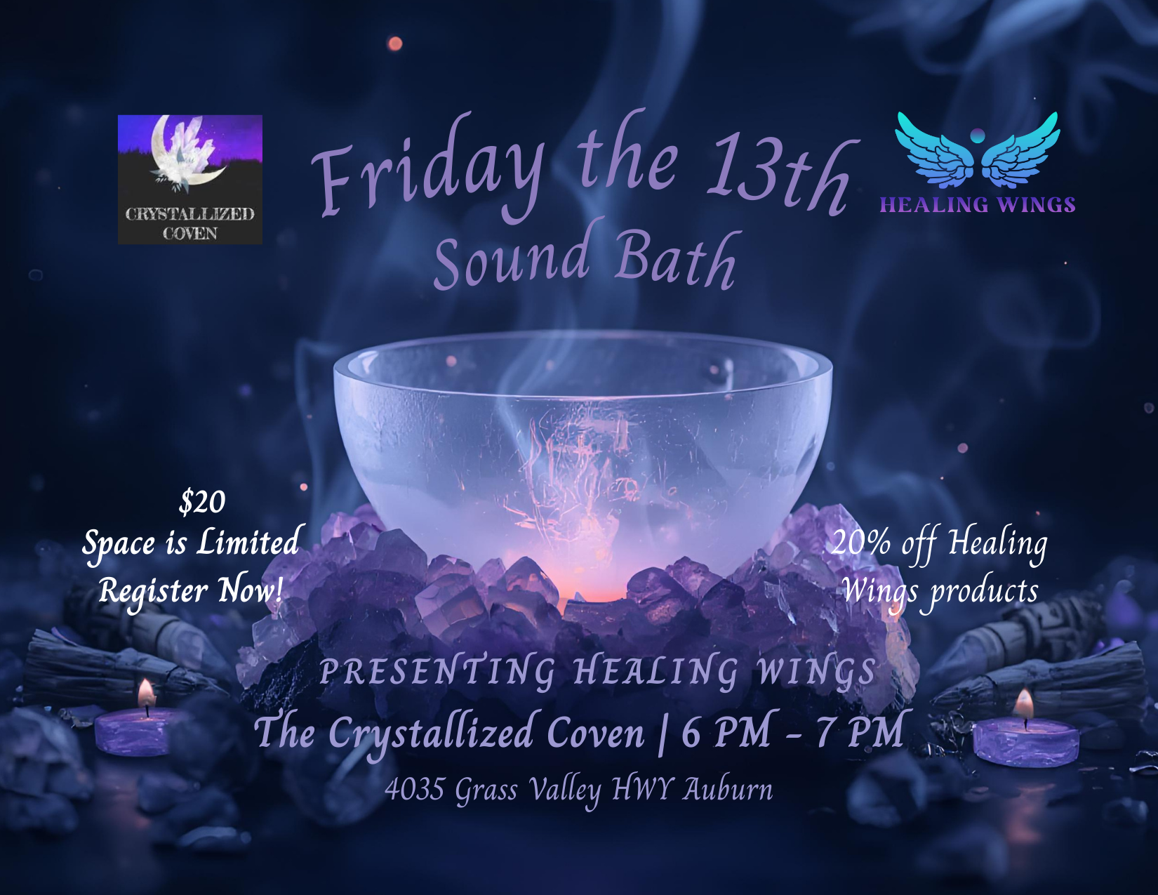 Friday The 13th Sound Bath &amp; Crystals
