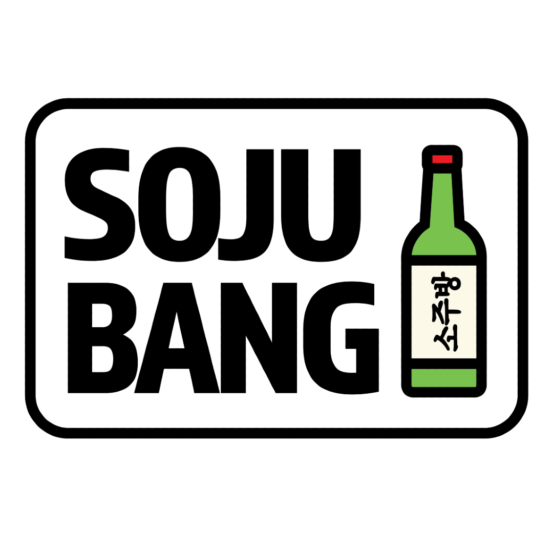 'Soju Bang' logo with soju bottle