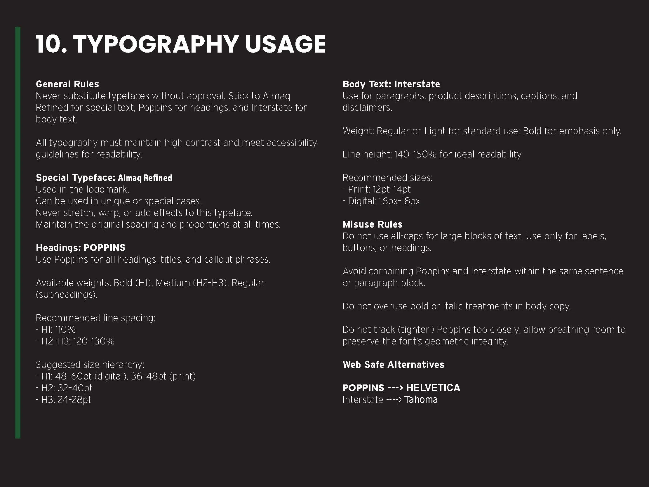 Brand Kit - Typography Usage