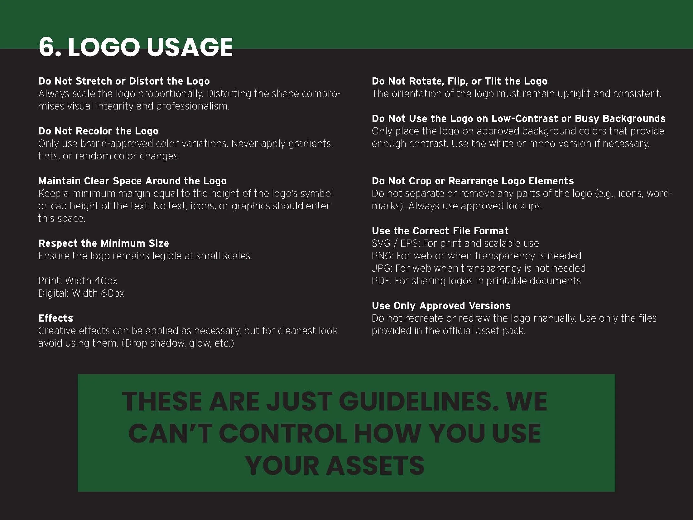 Brand Kit - Logo Usage