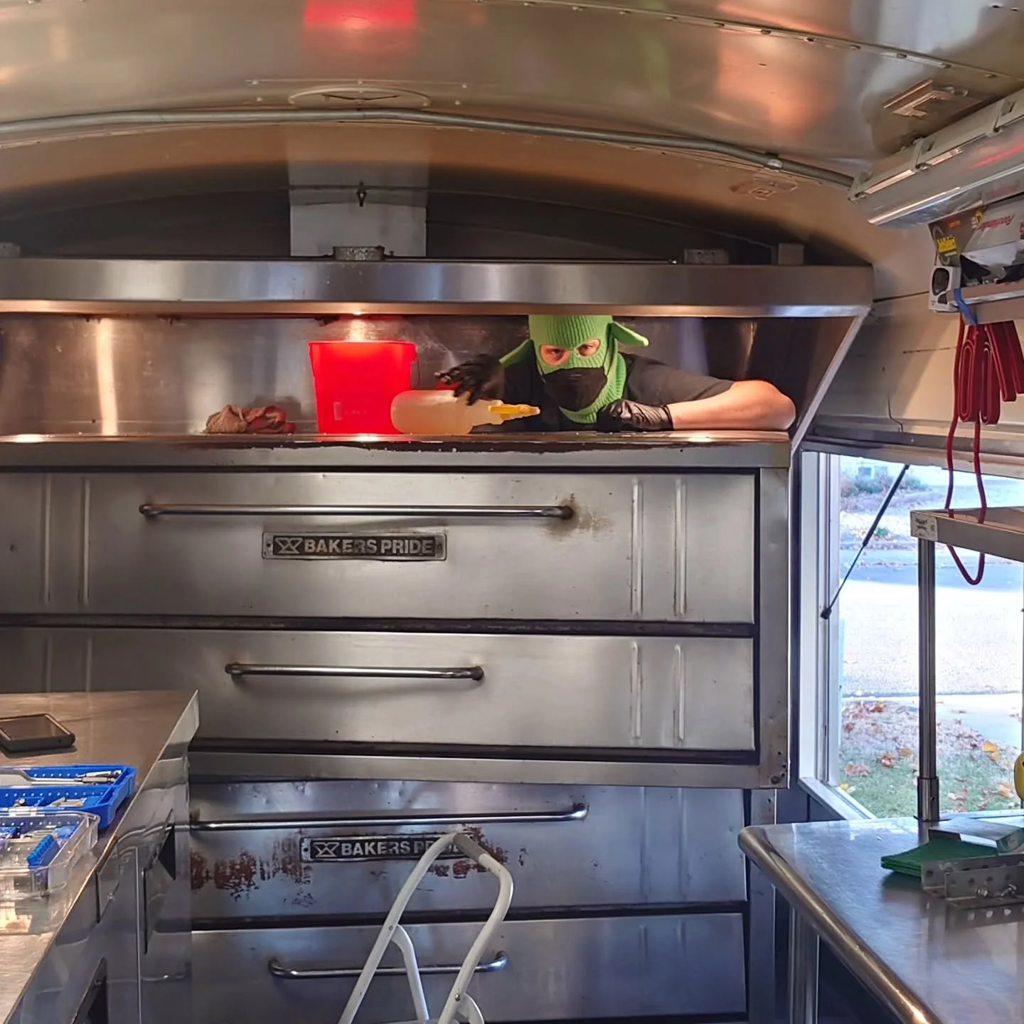 Hey! We hope everyone had a great Thanksgiving! This is just a reminder that we took the WHOLE WEEKEND OFF to get a bunch of maintainence done on the bus, (we made the goblin clean the hood.) We will be back out there on Thursday Dec 4th, have a grea