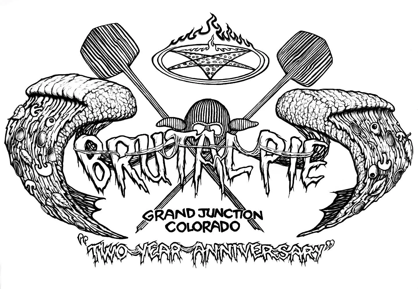 Yo!!! Check out this SICK design that @exteenager did for our 2 year anniversary! It rules, he rules, and we couldn't be more stoked on it! Our official anniversary is this Saturday but look for a party a little closer to the end of the month. And do