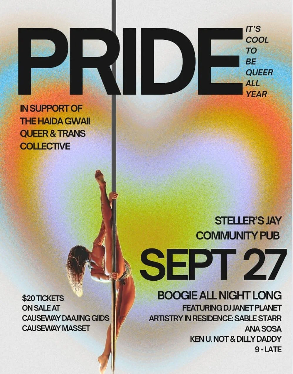 Let&rsquo;s try this again! Who wants to come and dance with me?! #pride #hgpride #haidagwaii #housemusic #djjanetplanet