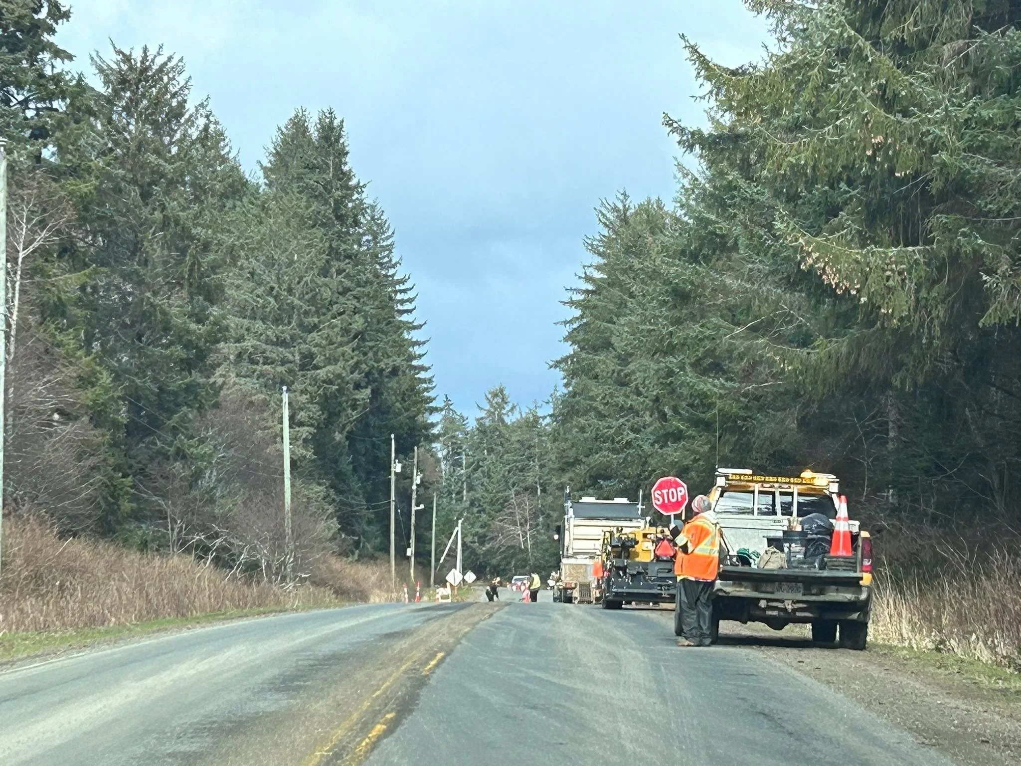 They had since August. But pick 4:30pm on a work day to finally fix the road &hellip; smh 🤦🏼&zwj;♀️ I&rsquo;ve been stopped for 3 songs &hellip; but just glad it&rsquo;s being finally done!!