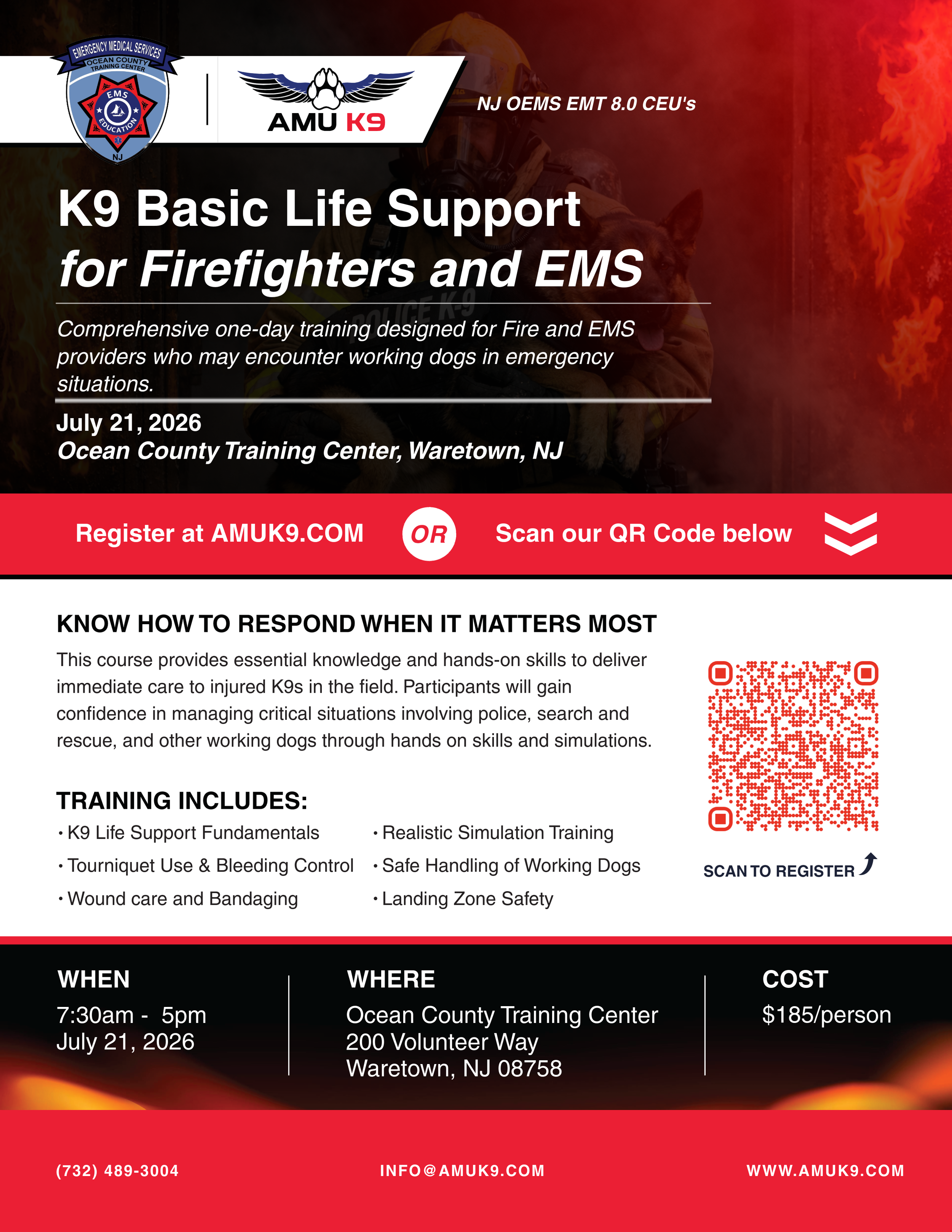 K9 Basic Life Support for Firefighters and EMS