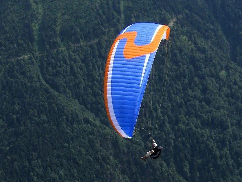 Para gliding at Red Rock Canyon Open Space in Colorado Springs
