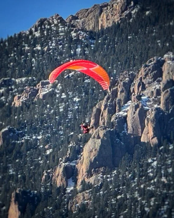 Gliding at Red Rock Canyon Open Space in Colorado Springs