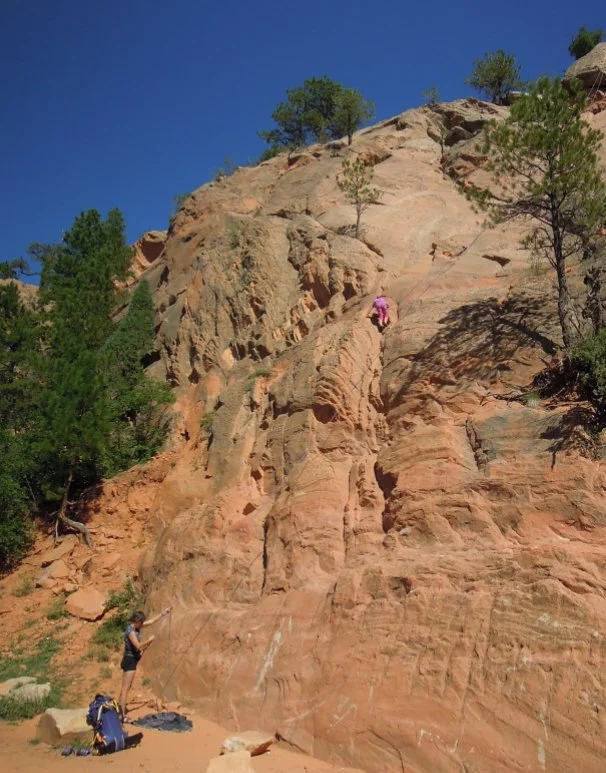 Rock Climbing at Red Rock Canyon Open Space in Colorado Springs