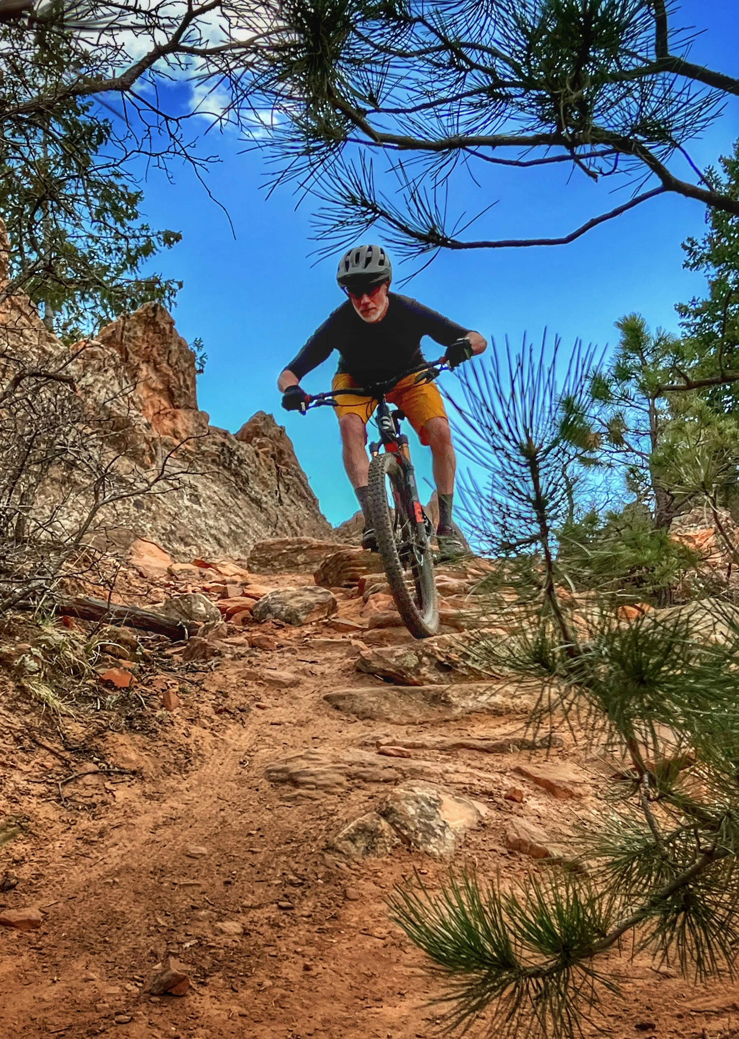 Mountain biking in Red Rock Canyon Open Space in Colorado Springs