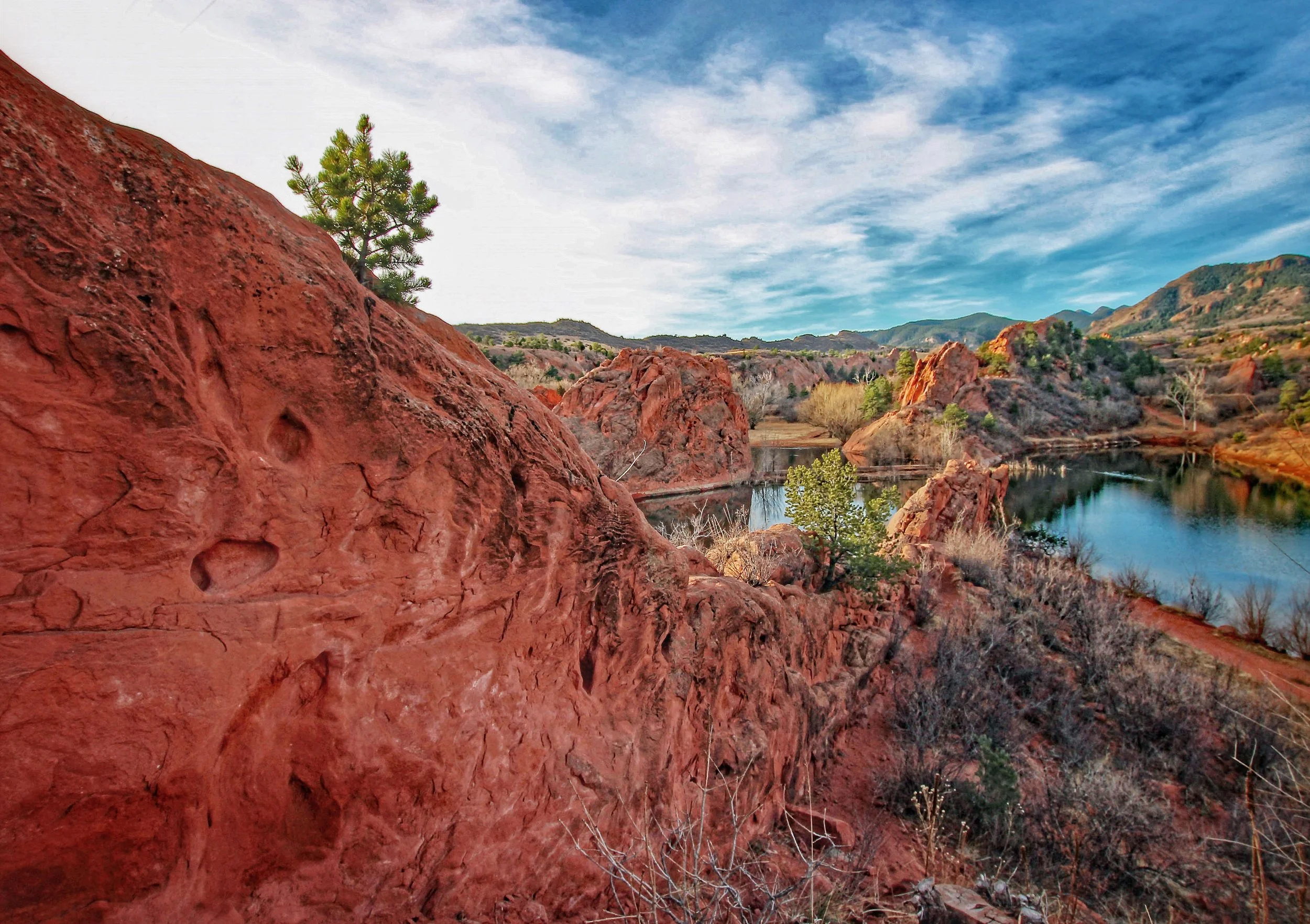 Beautiful scenery at Red Rock Canyon Open Space in Colorado Springs.