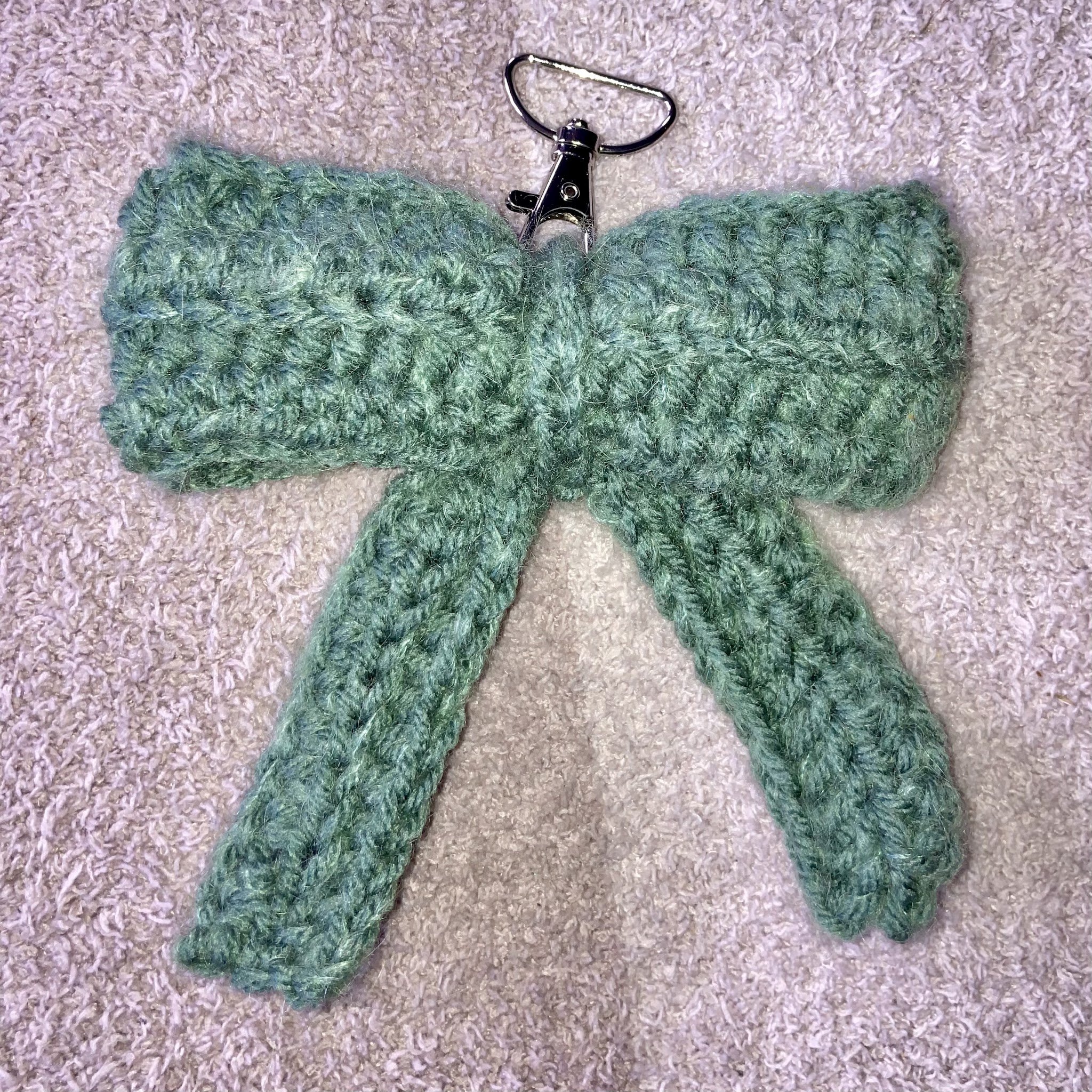 Sage Bow Keychain