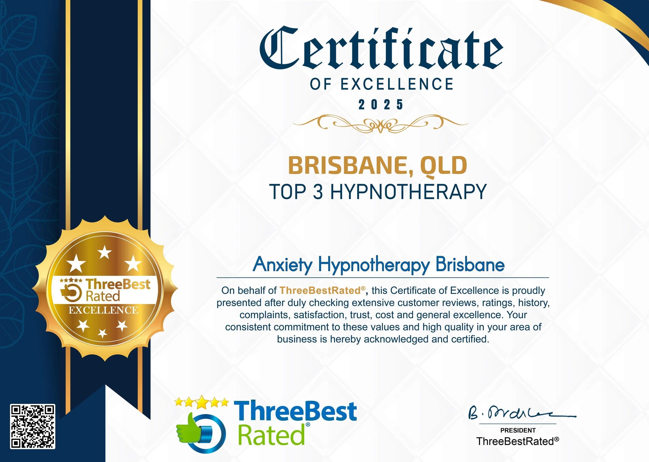Voted Brisbane best Hypnotherapy