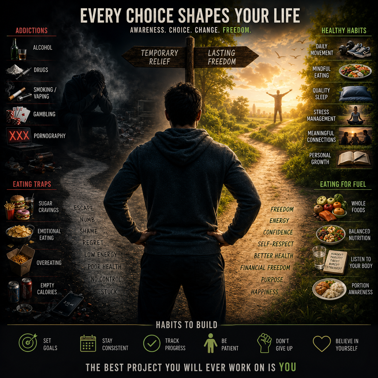 Addictions, eating and habits