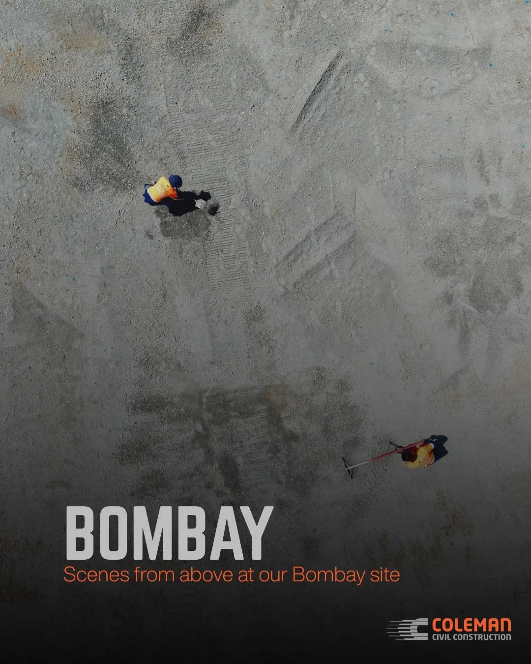 Smashing out a tennis court in Bombay! 

What a site this is. Currently finishing up the boxing and prep, before the pour on Monday!