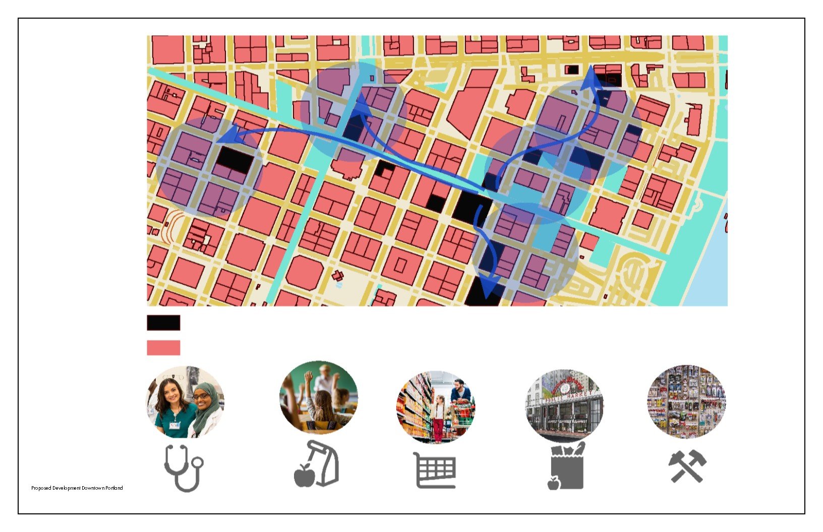 Proposed areas for residential development