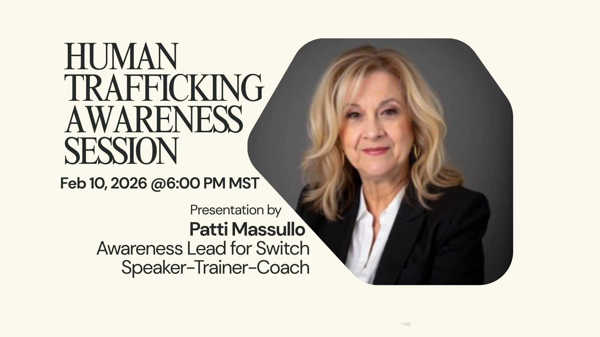 FREE Human Trafficking Awareness Session